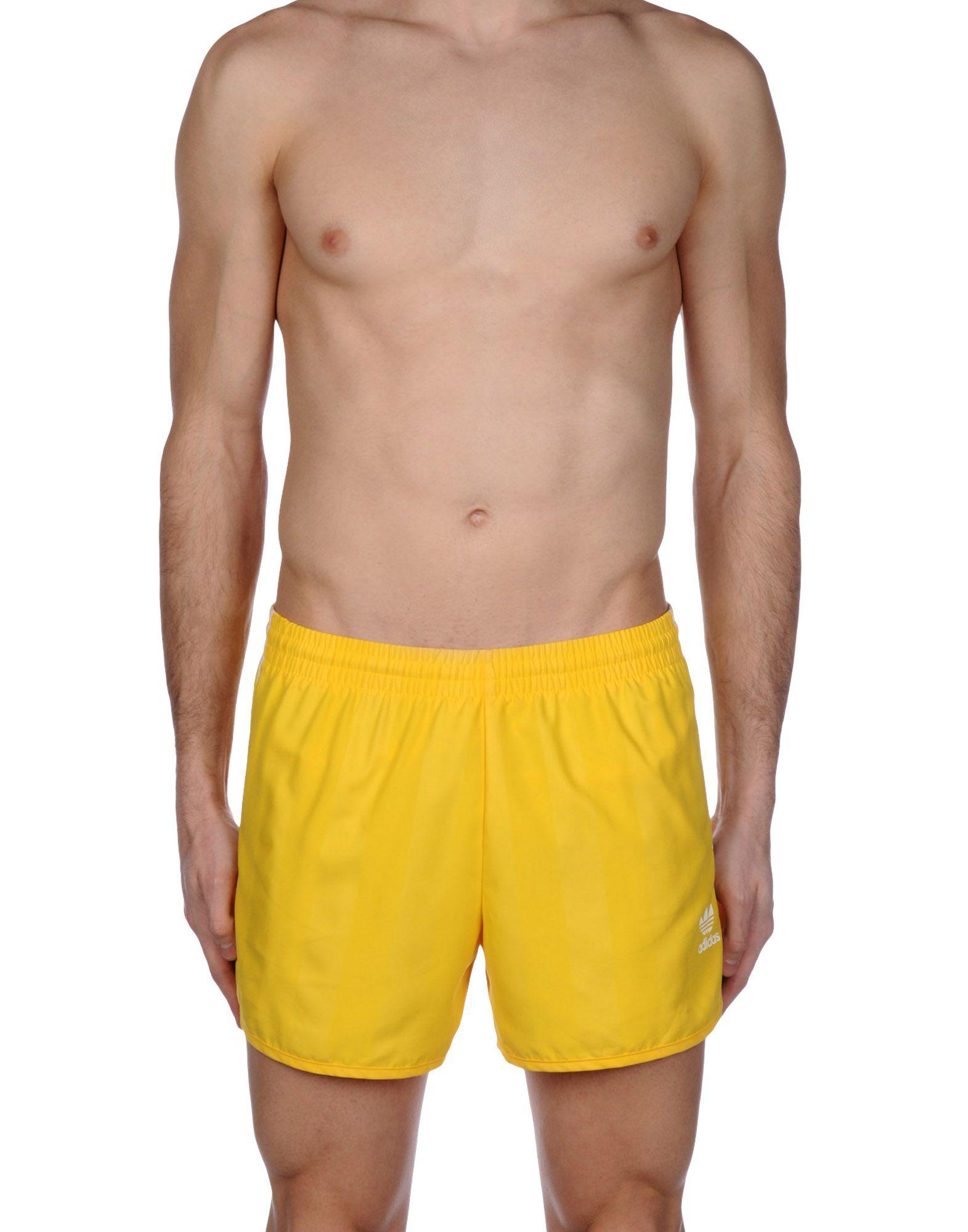 adidas Originals Swimming Trunks in Yellow for Men Lyst