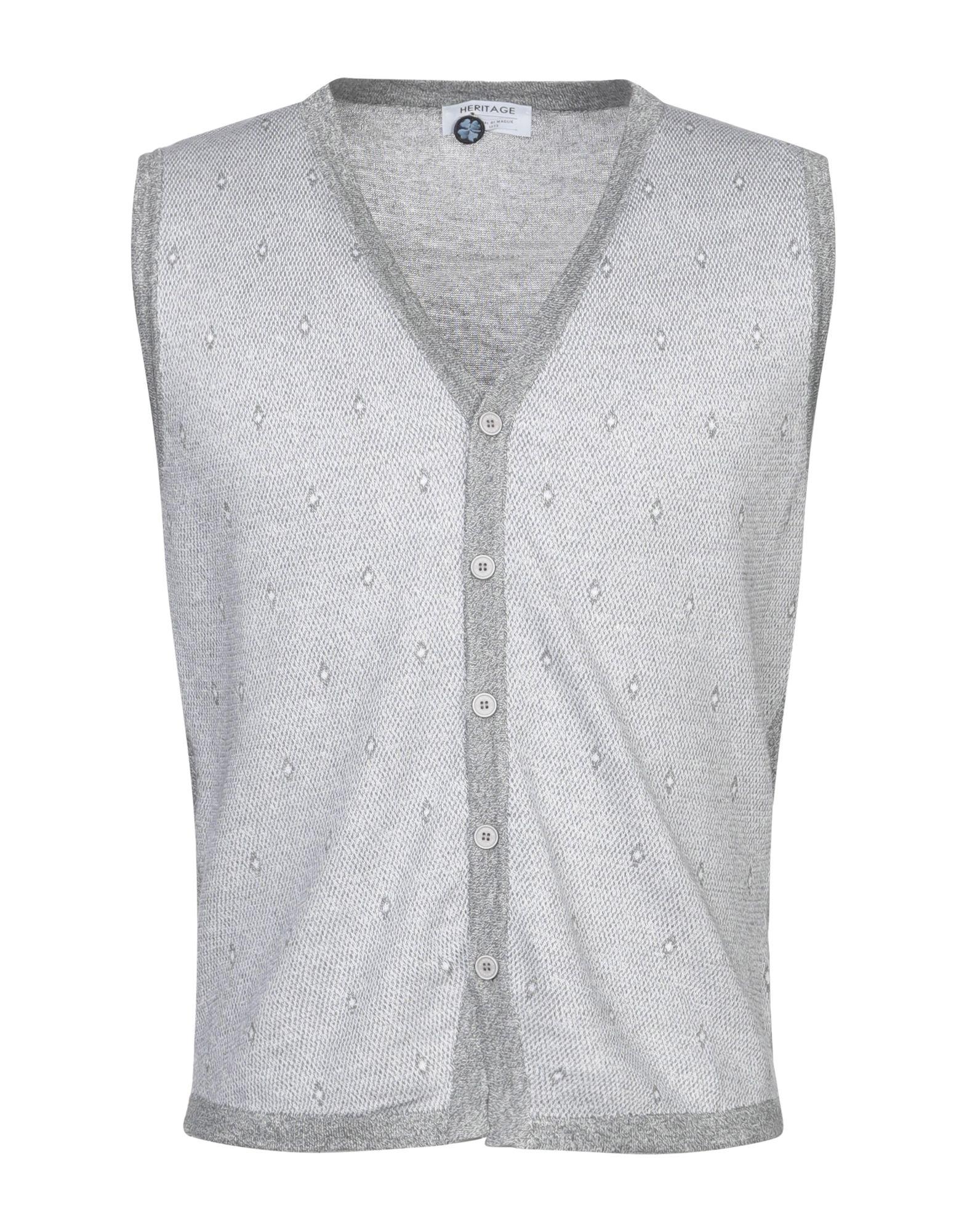 Heritage Cotton Cardigan in Light Grey (Gray) for Men - Lyst