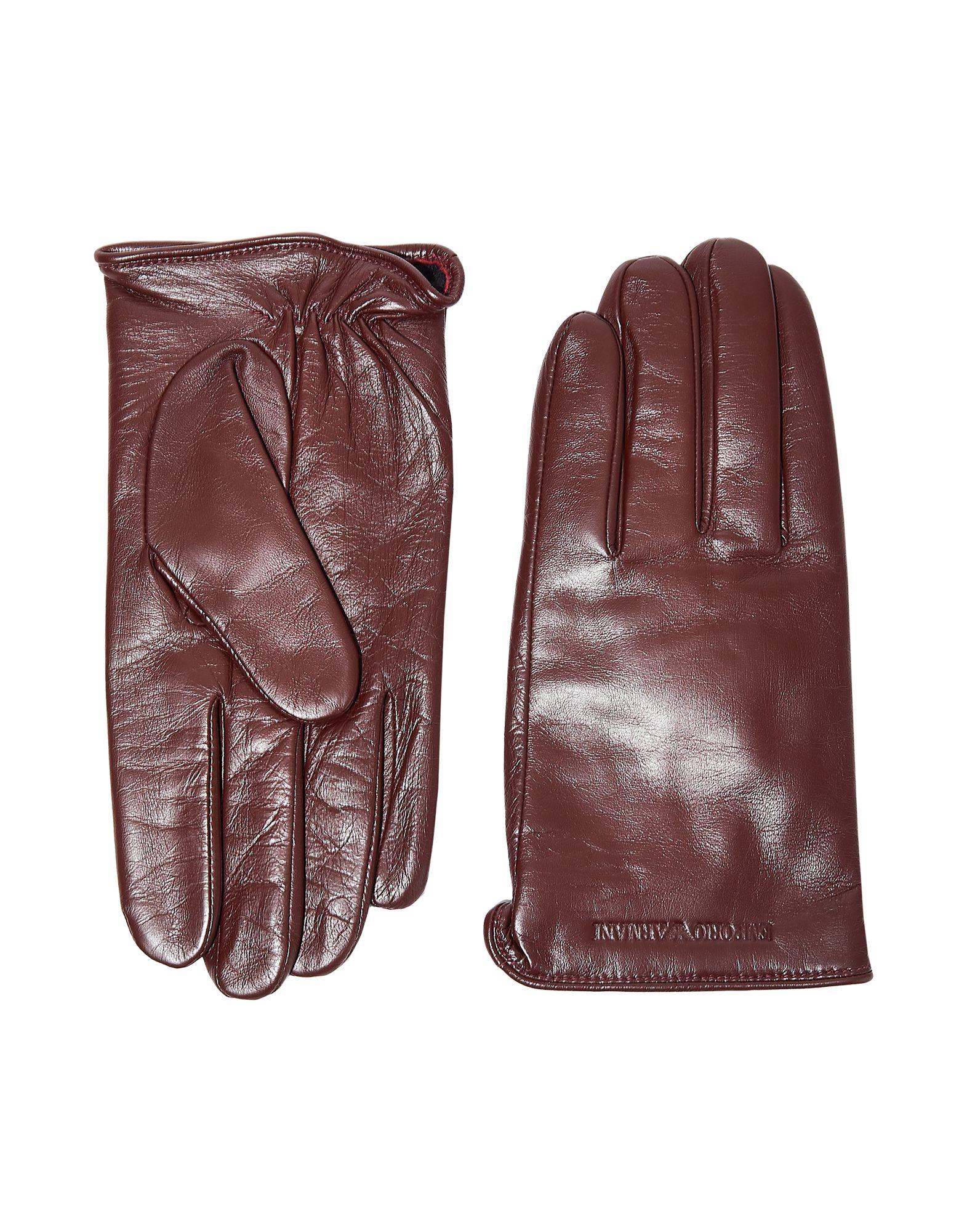 Emporio Armani Leather Gloves for Men Lyst