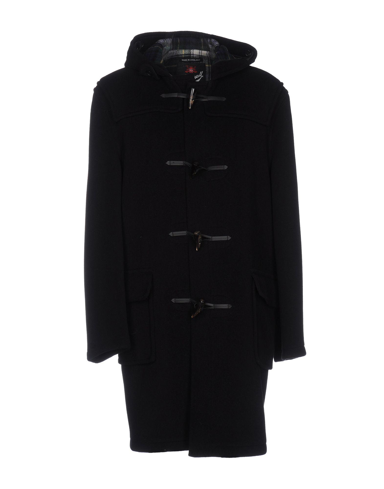 Lyst - Gloverall Coat in Black for Men