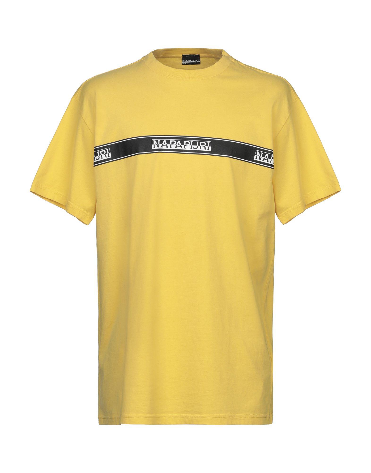 Napapijri Cotton T-shirt in Yellow for Men - Save 4% - Lyst