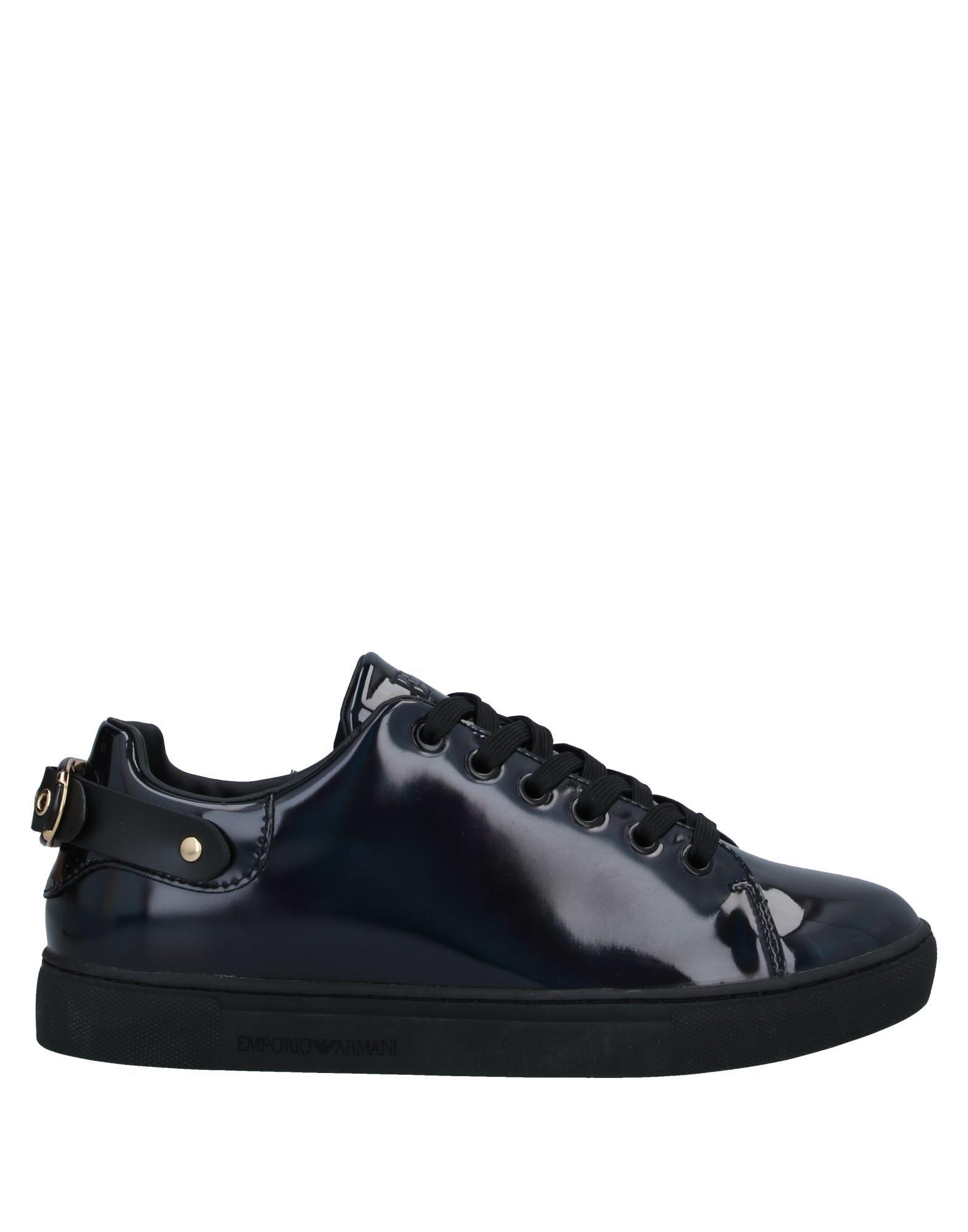Emporio Armani Low-tops & Sneakers in Black - Lyst