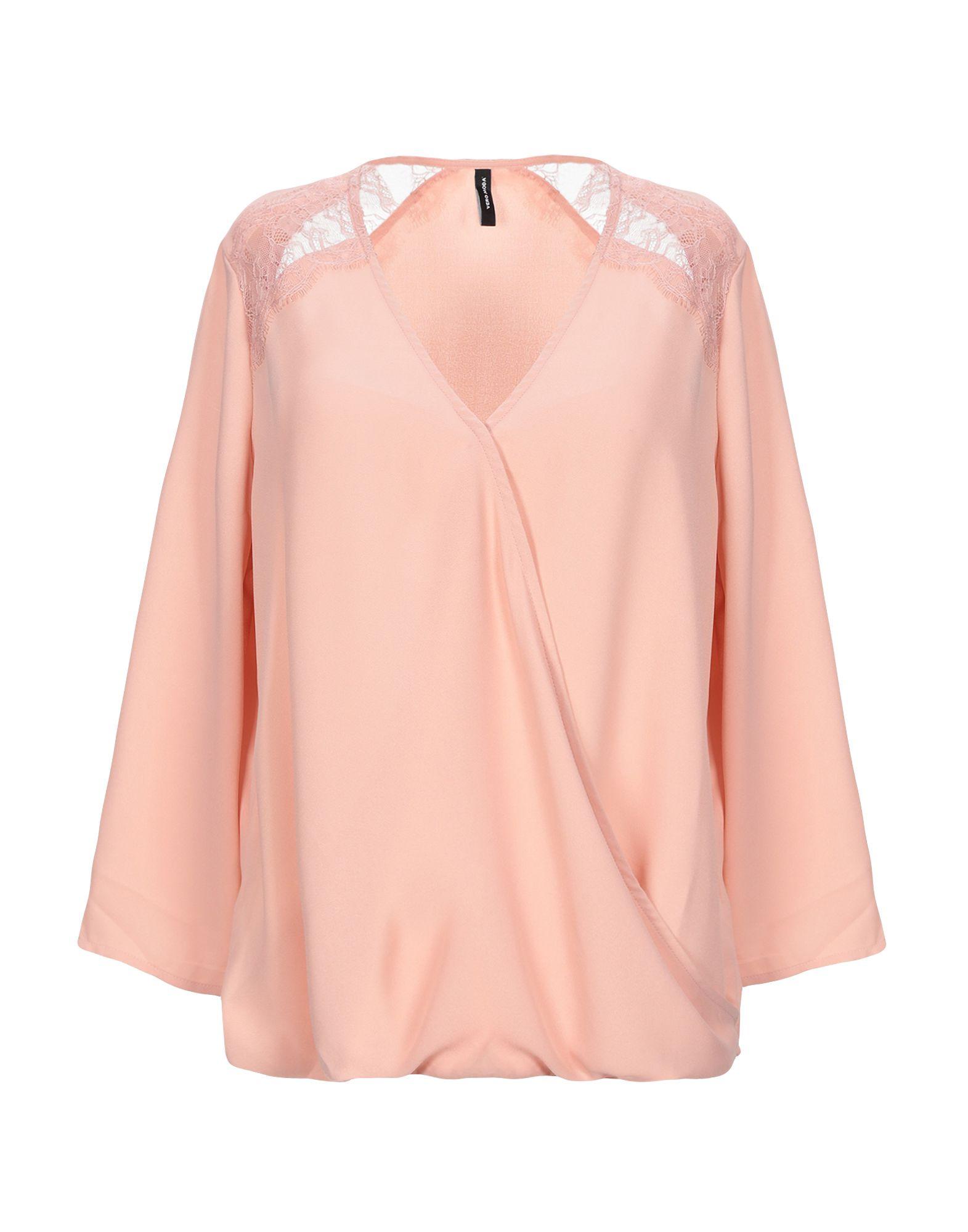 Vero Moda Lace Blouse in Pink - Lyst