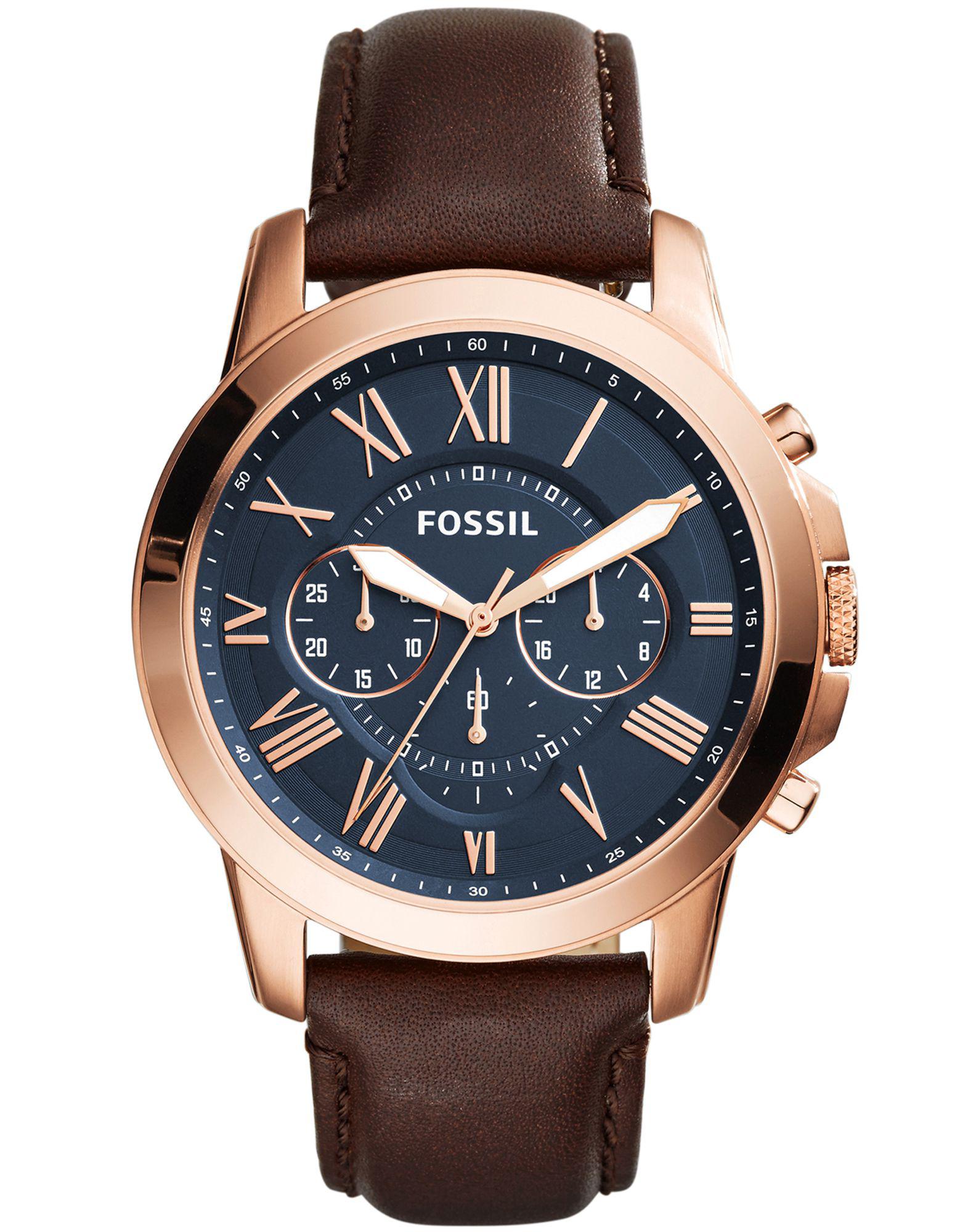 Fossil Wrist Watch in Blue for Men - Lyst