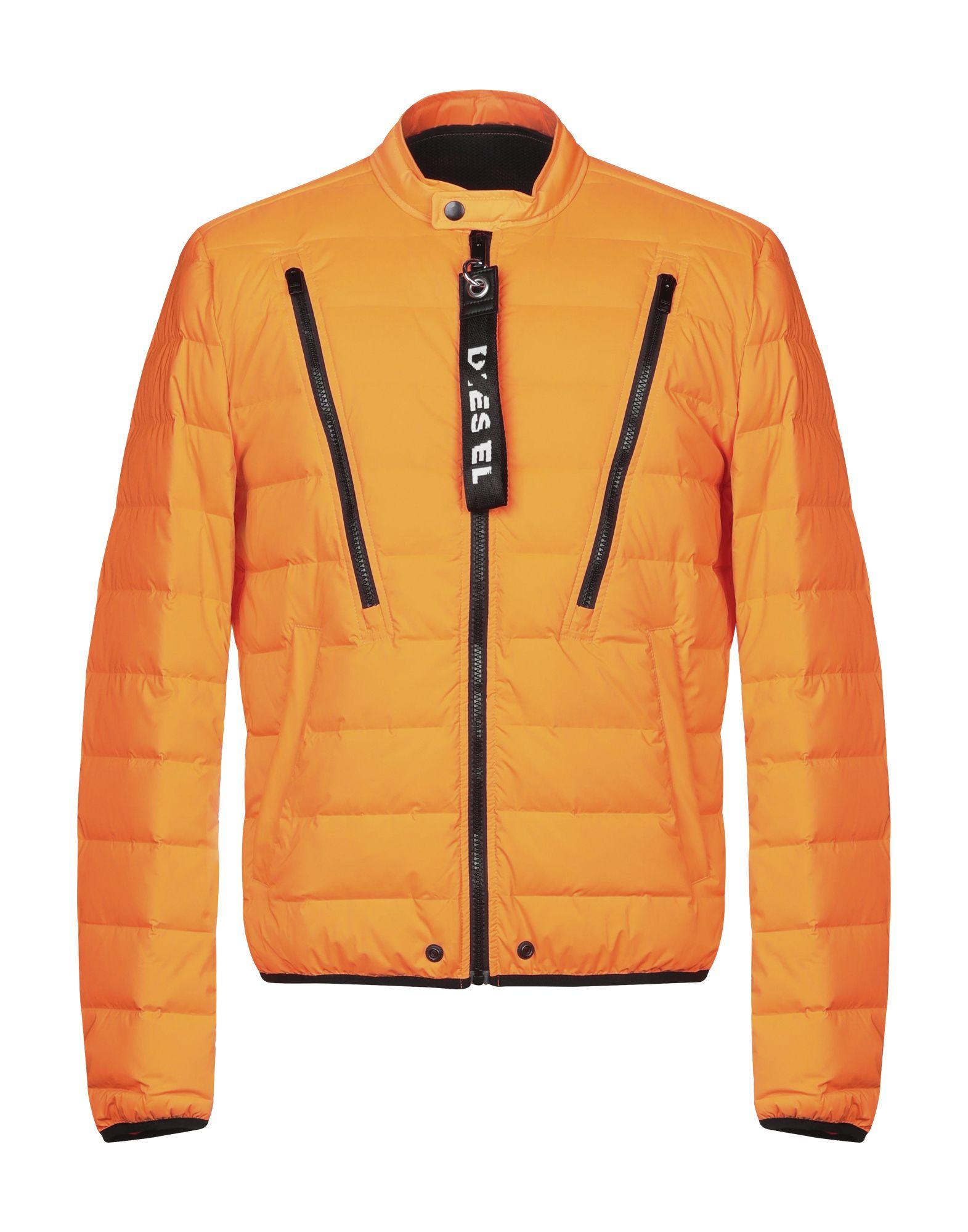 DIESEL Down Jacket in Orange for