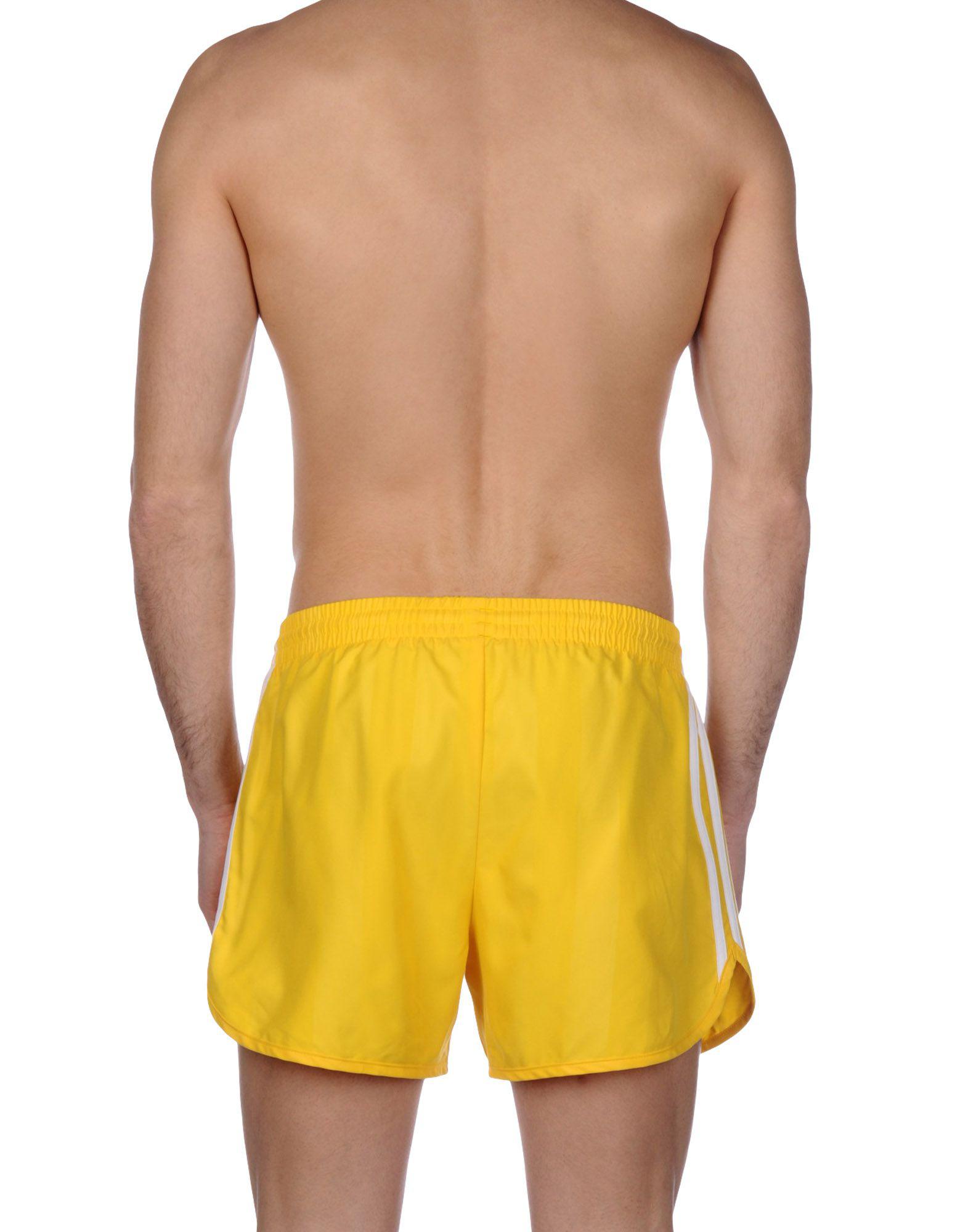 adidas Originals Swimming Trunks in Yellow for Men - Lyst
