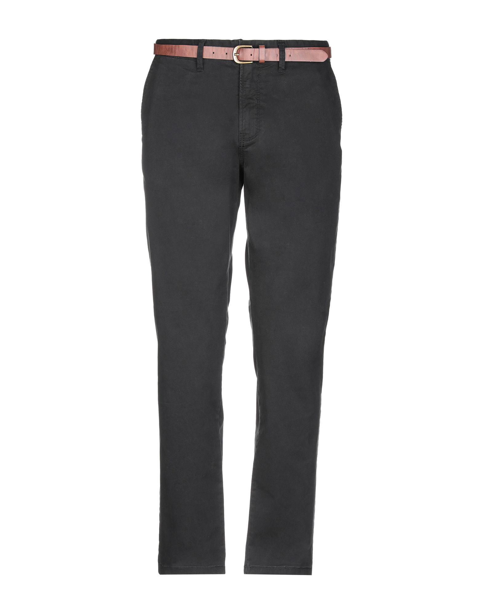 Jack & Jones Cotton Casual Pants in Black for Men - Lyst