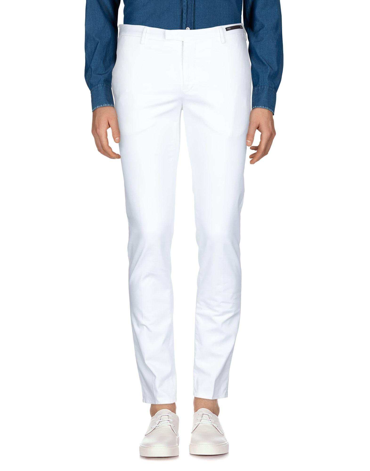 PT01 Cotton Casual Trouser in White for Men - Lyst