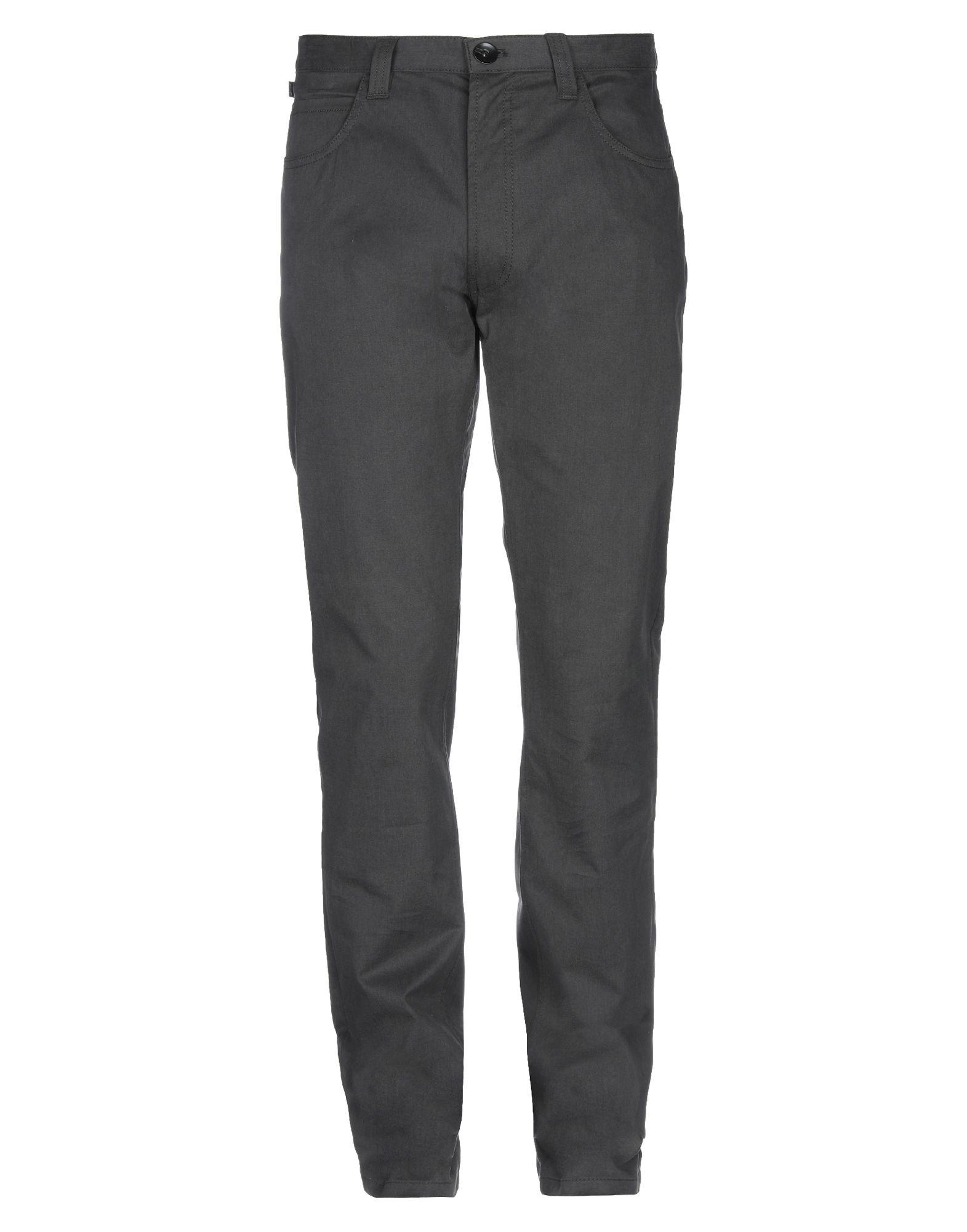 Armani Cotton Casual Trouser in Lead (Gray) for Men - Lyst