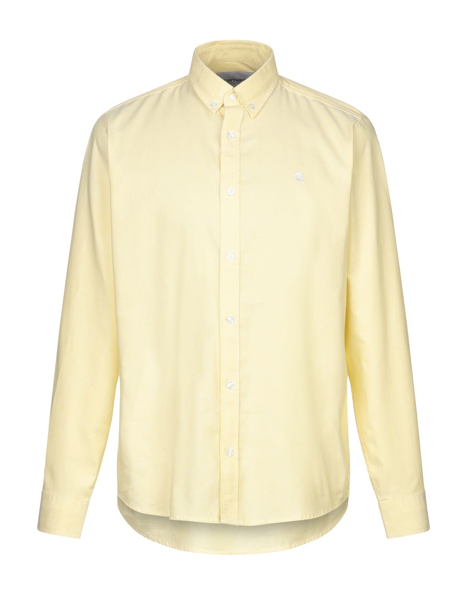 Carhartt Cotton Shirt in Light Yellow (Yellow) for Men - Lyst