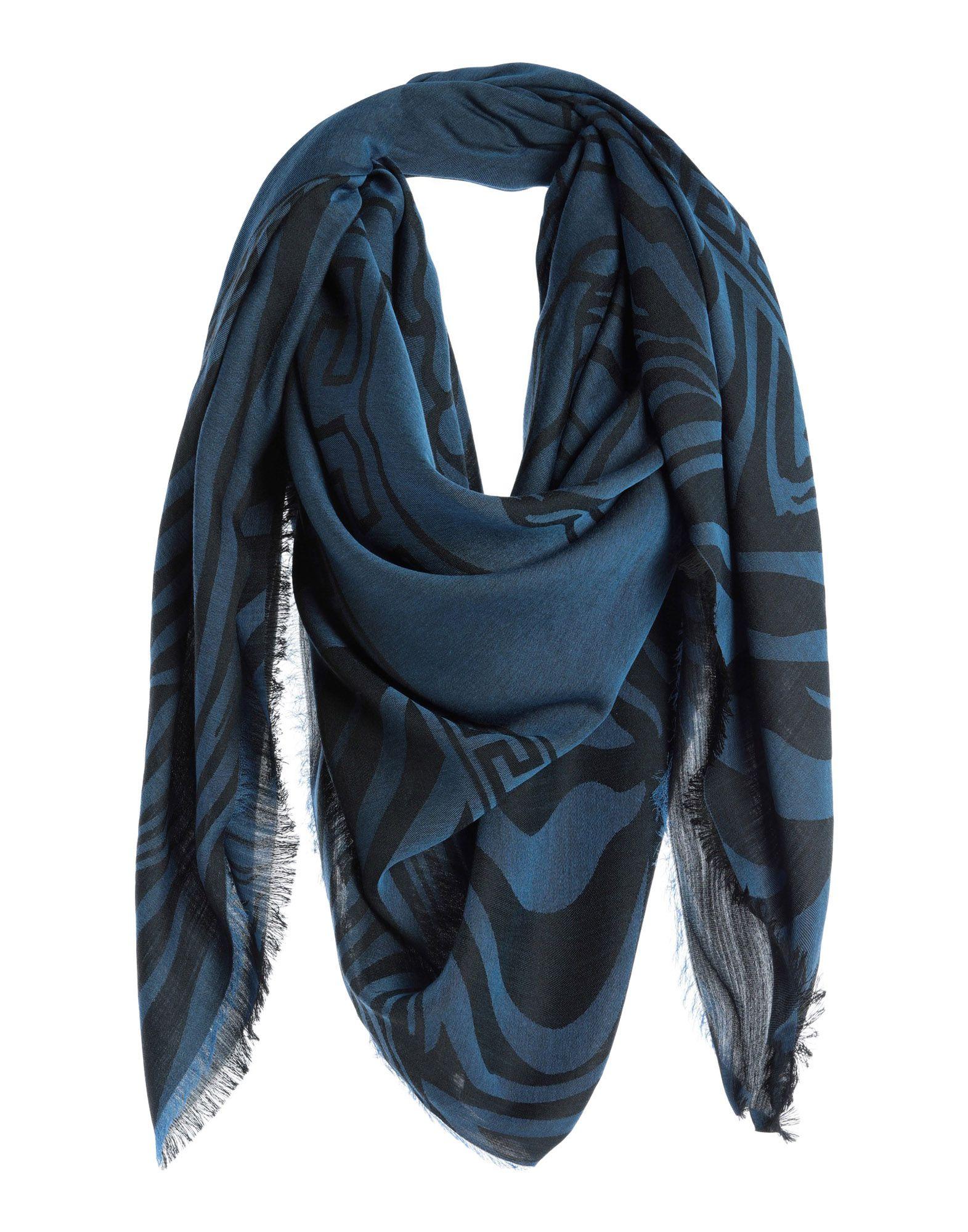 Versace Square Scarf in Blue for Men - Lyst
