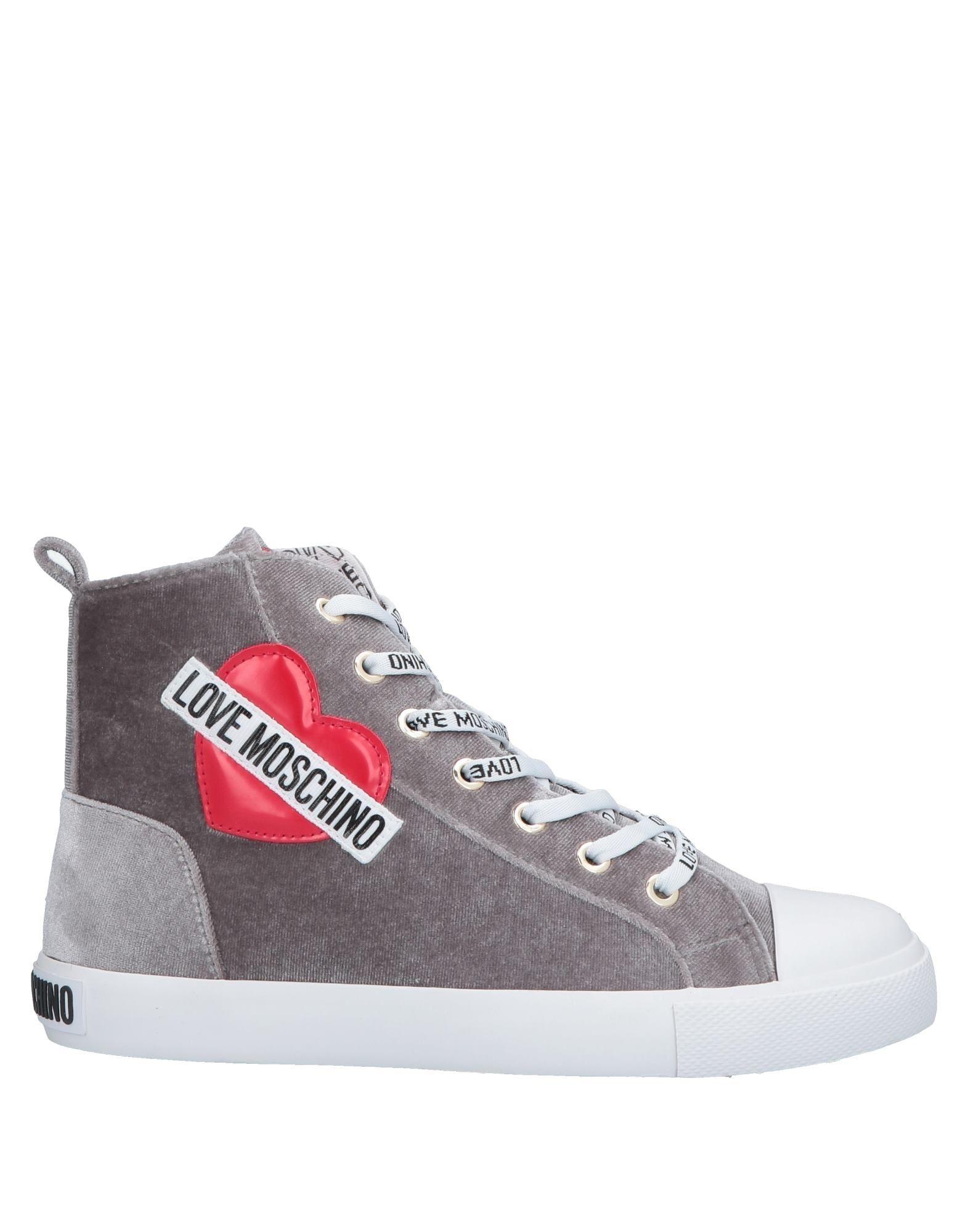 Love Moschino High-tops & Sneakers in Grey (Gray) - Lyst