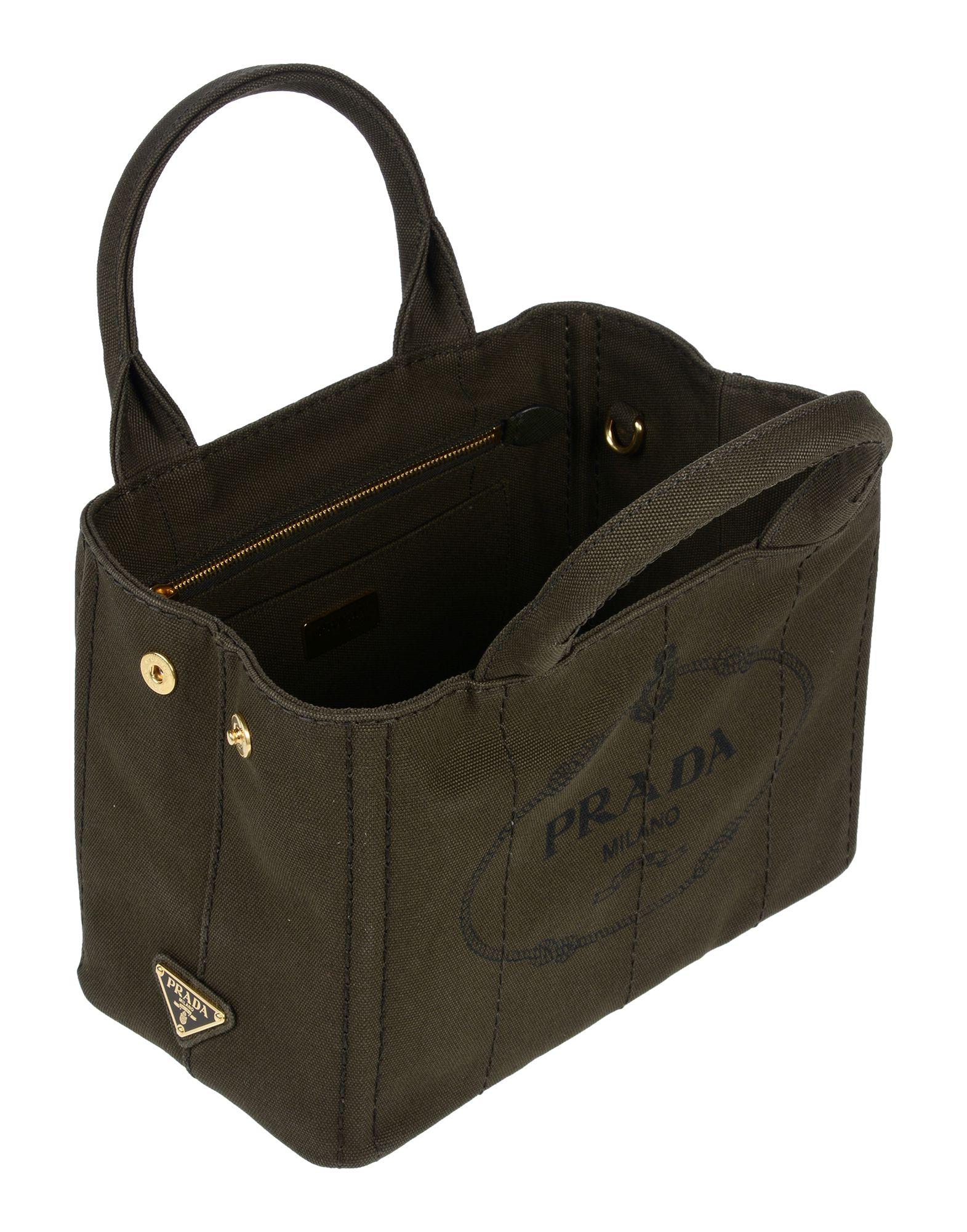 Lyst Prada Handbag In Green