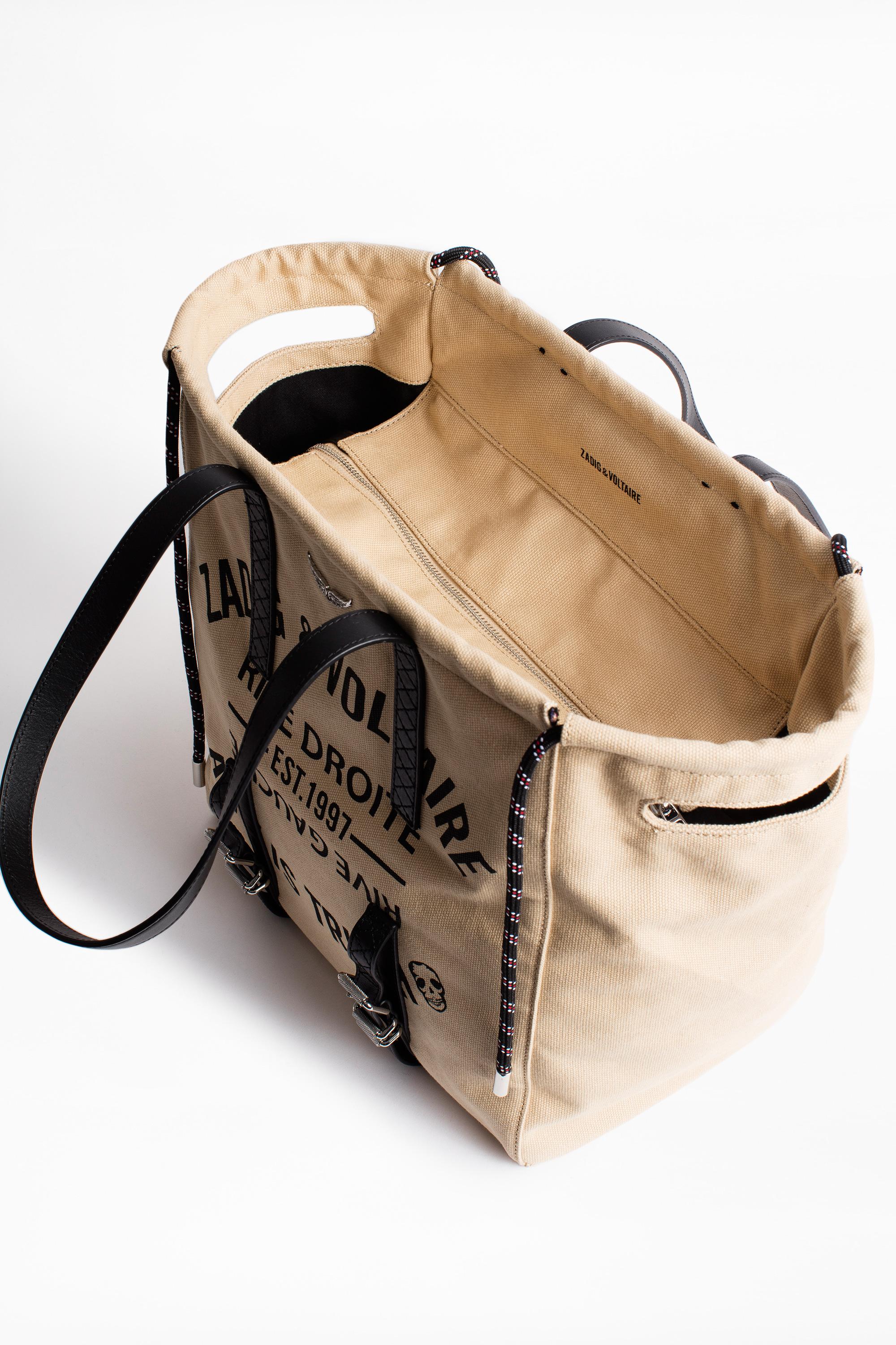 Zadig & Voltaire Bianca Xl Canvas Bag in Natural Lyst