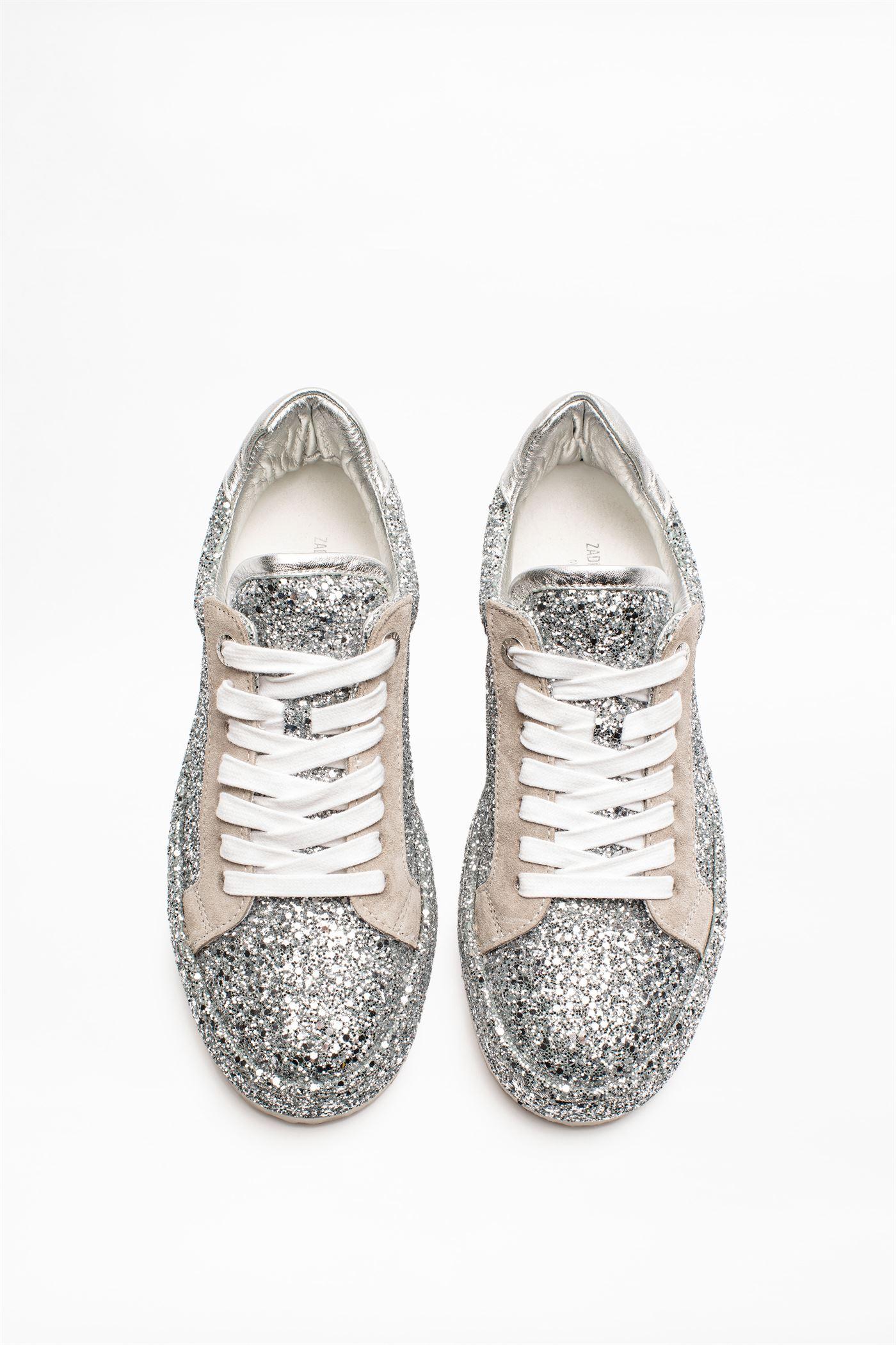 Zadig & Voltaire Zv1747 Dream Sneakers in Silver (Metallic) - Lyst