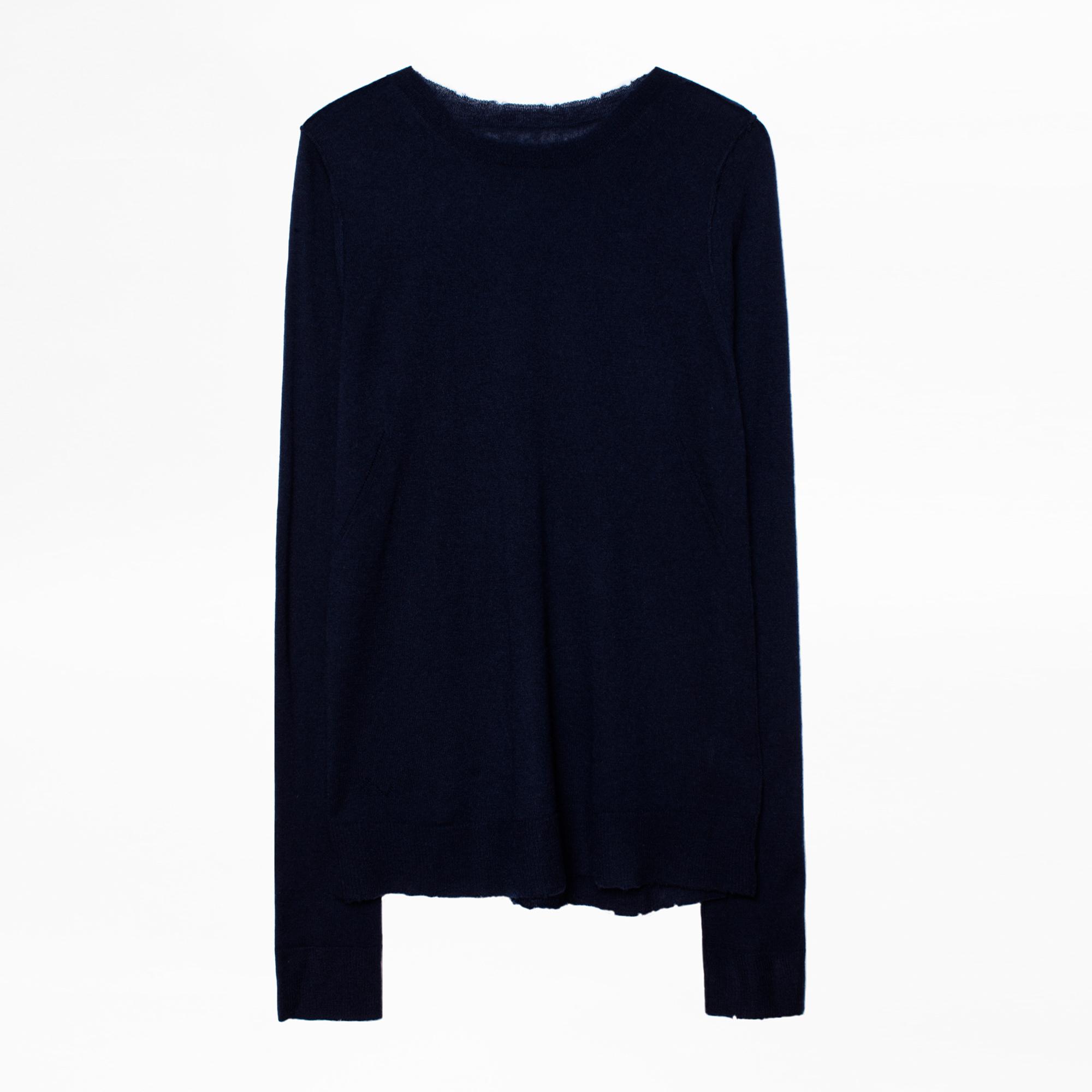 Zadig & Voltaire Miss Cp Cashmere Sweater in Blue - Lyst