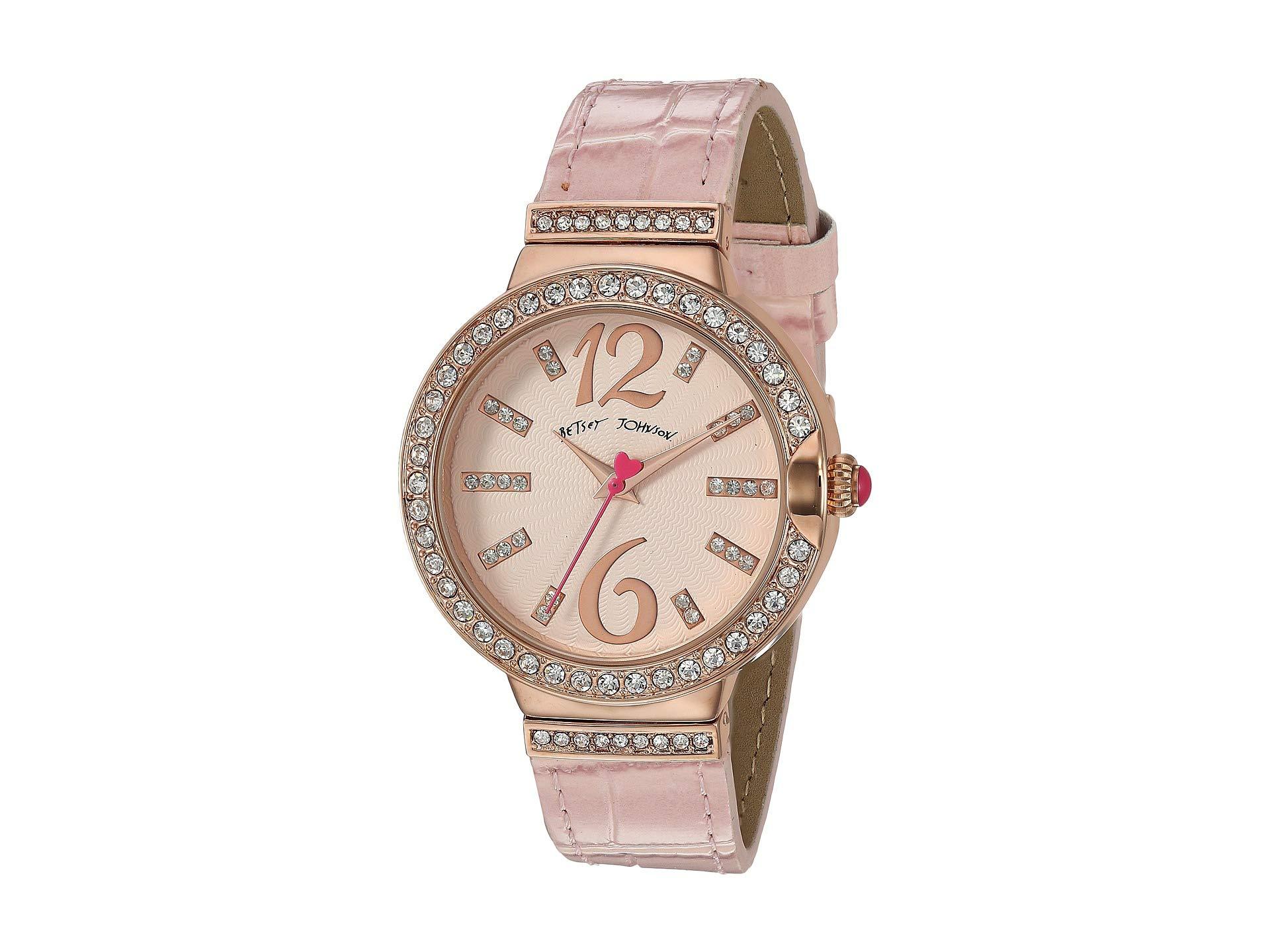 Betsey Johnson Spring Breeze Textured Watch - 37239068pnk682 (pink ...
