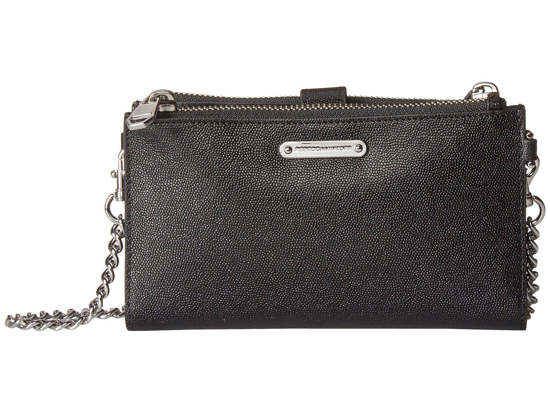 Lyst Rebecca Minkoff Bifold Wallet Crossbody Black Rebecca Minkoff
