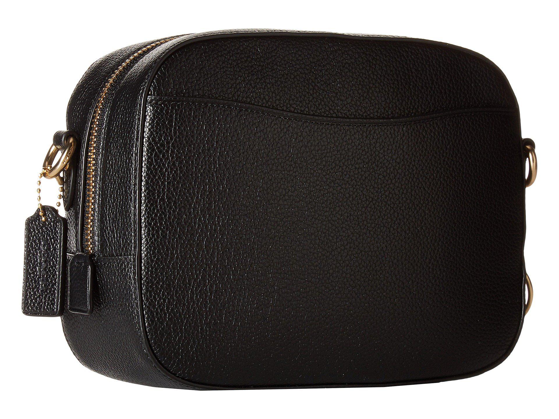 Lyst Coach Camera Bag In Polished Pebble Leather Silver Sage View Fullscreen