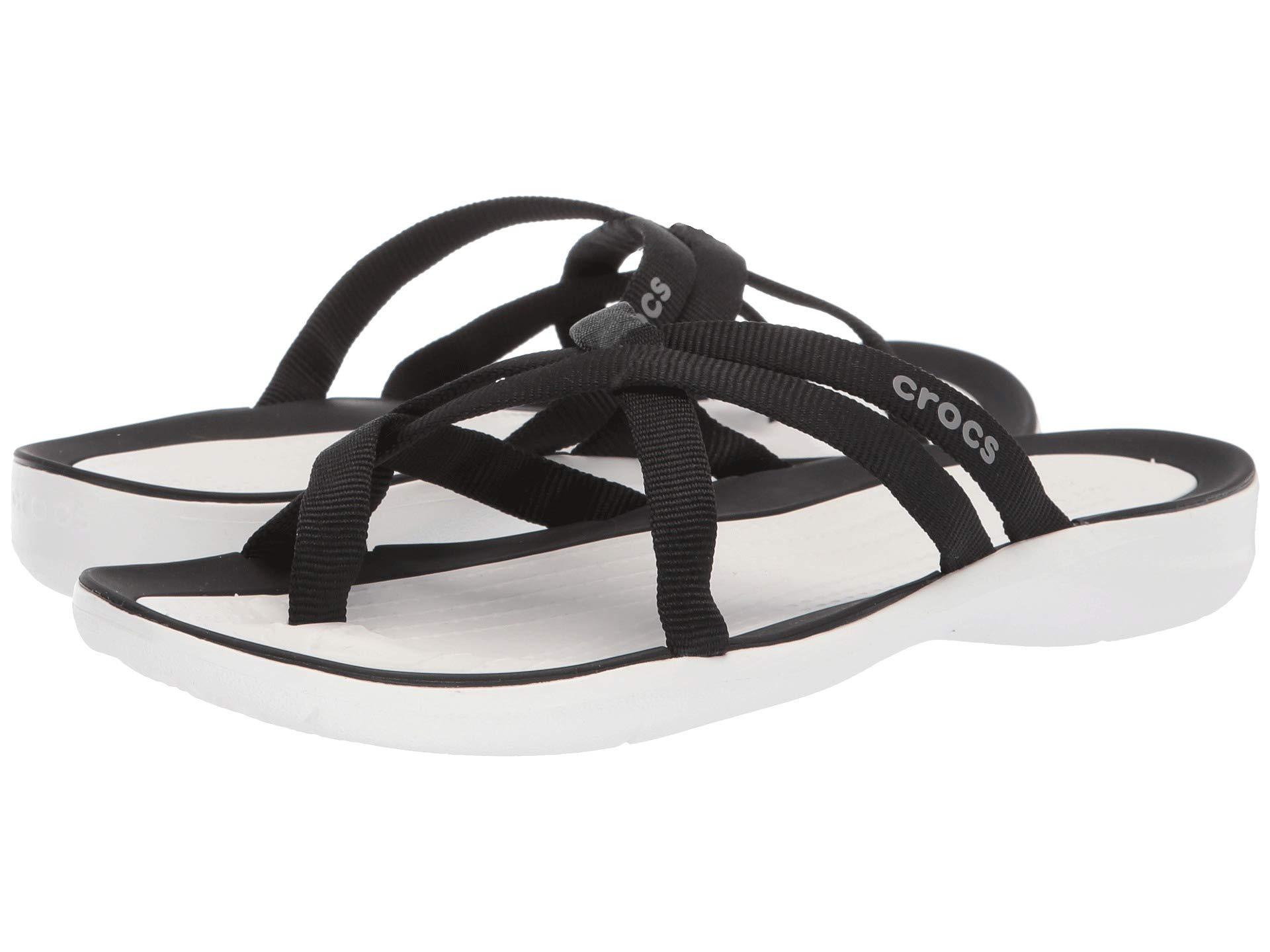crocs swiftwater webbing flip