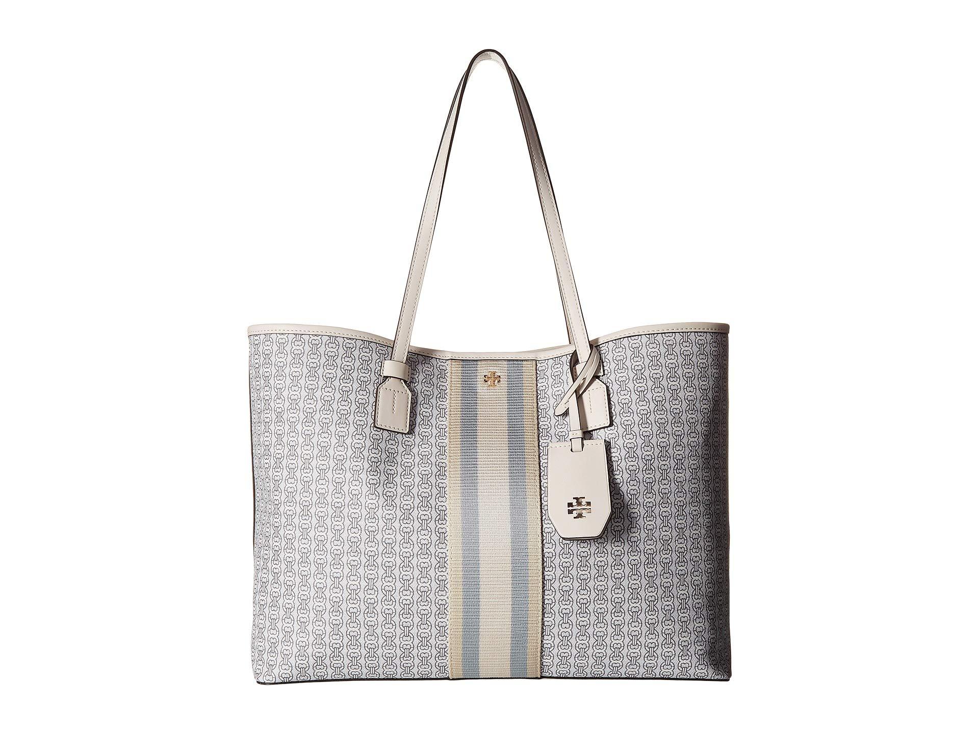 Lyst - Tory Burch Gemini Link Canvas Tote (new Ivory) Handbags in White