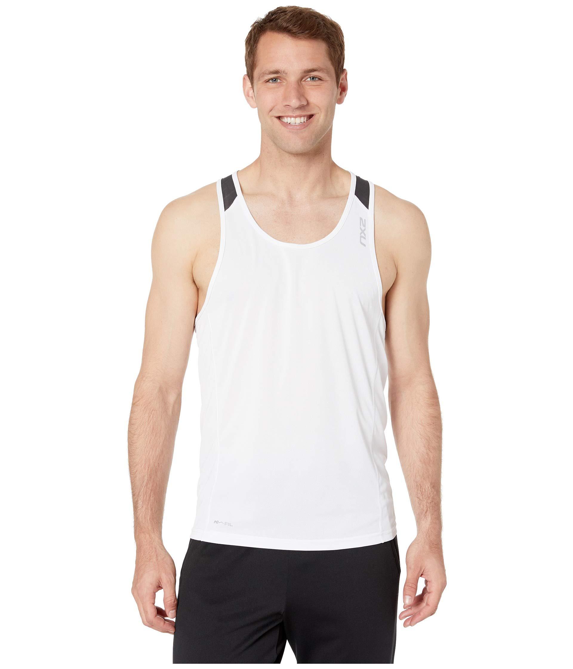 2XU Synthetic Xvent Singlet in White for Men - Lyst