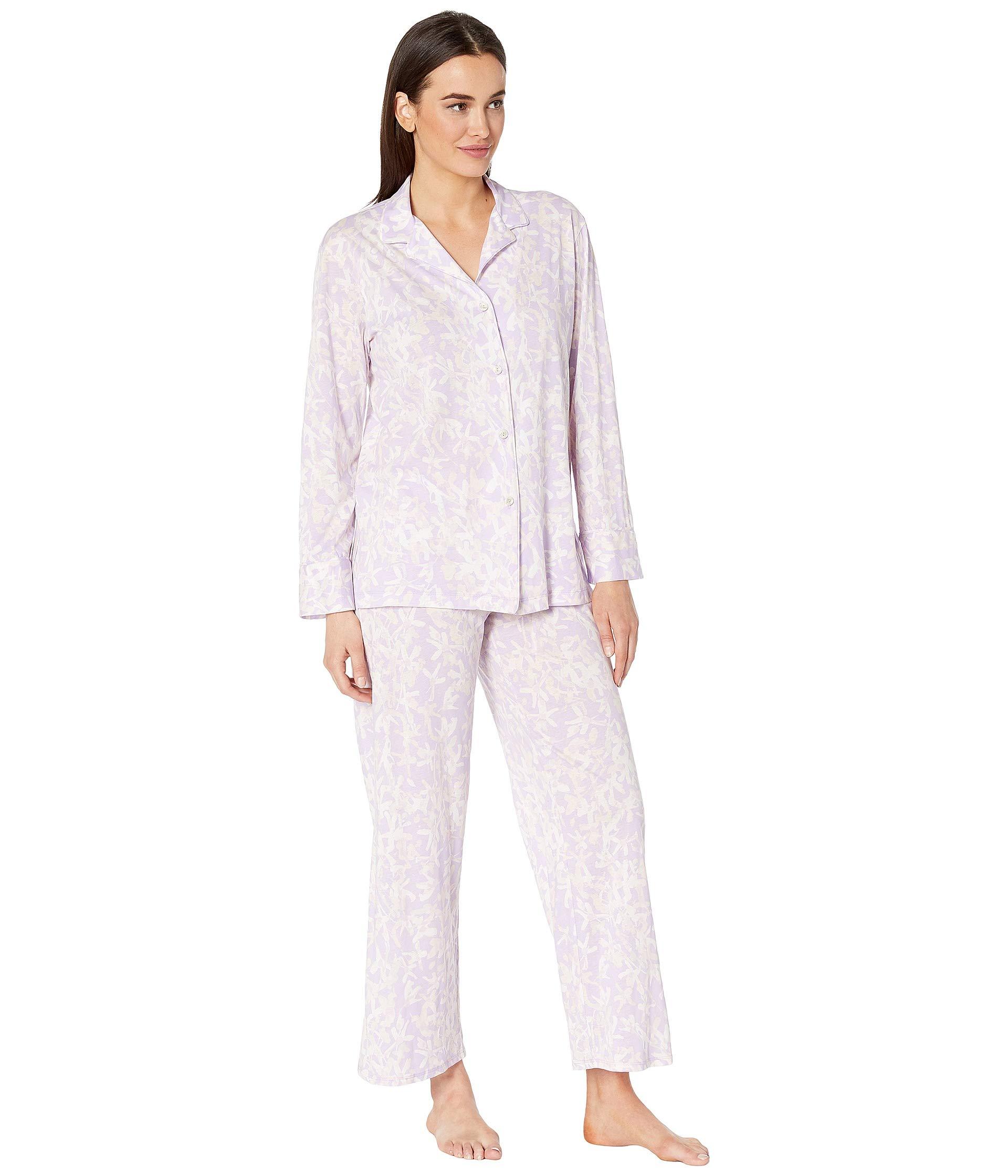 Natori Melody Supima Cotton Long Sleeve Pj (light Wisteria) Women's ...