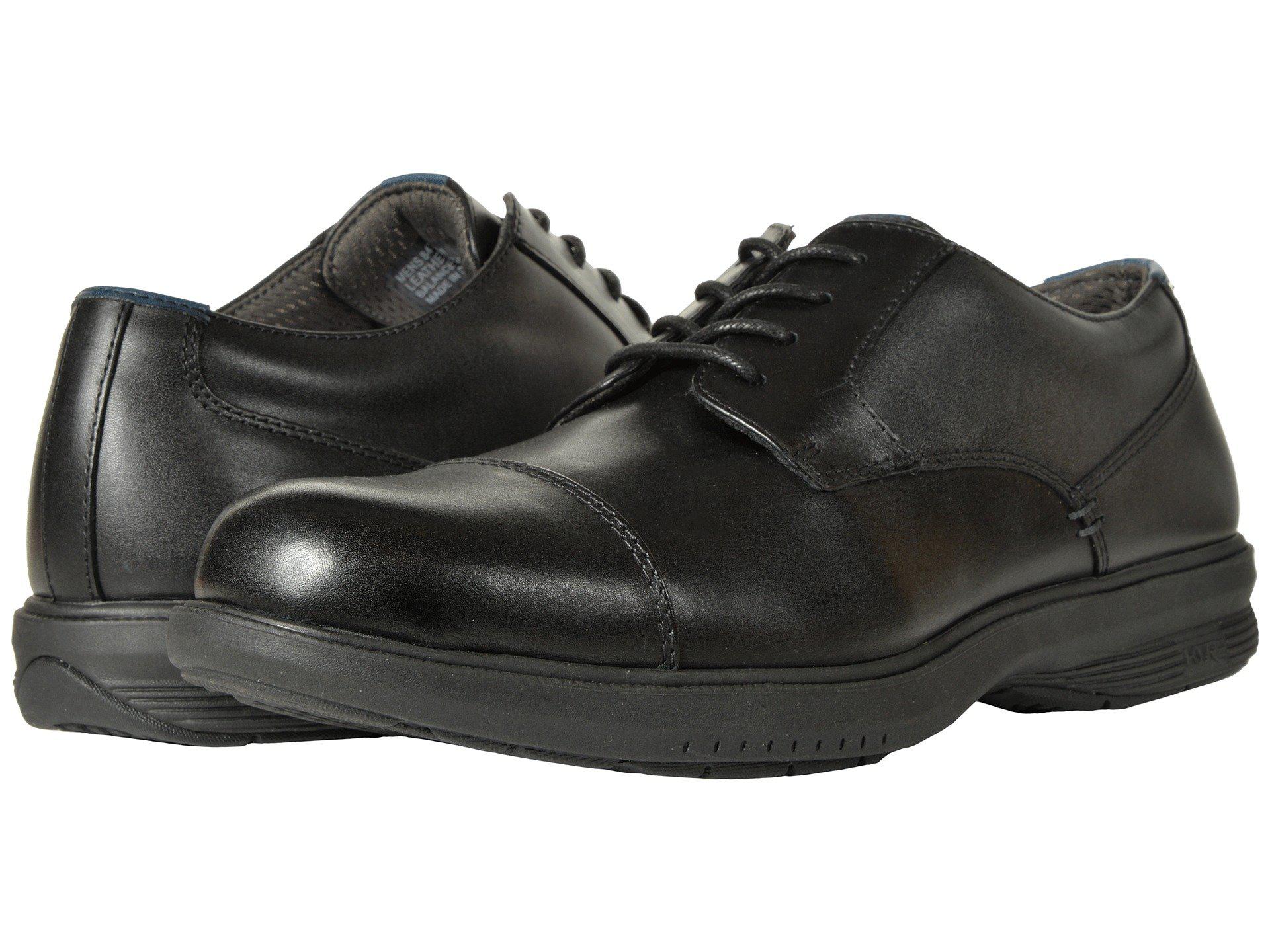 Nunn Bush Leather Melvin Street Cap Toe Oxford With Kore Slip Resistant ...