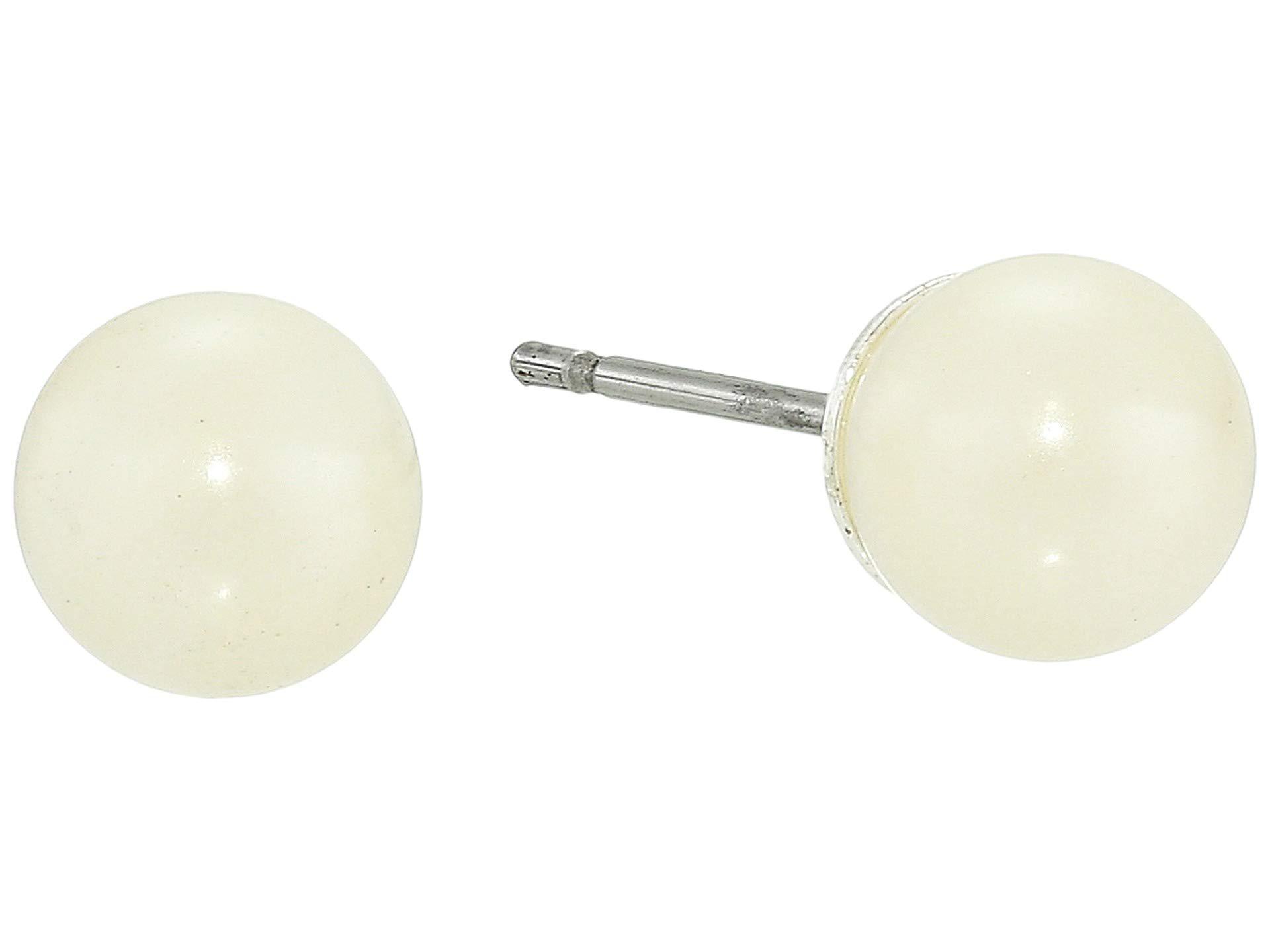 Lyst Lauren By Ralph 6 Mm Pearl Stud Earrings Earring Lauren By Ralph Women S 6 Mm Pearl Stud Earrings