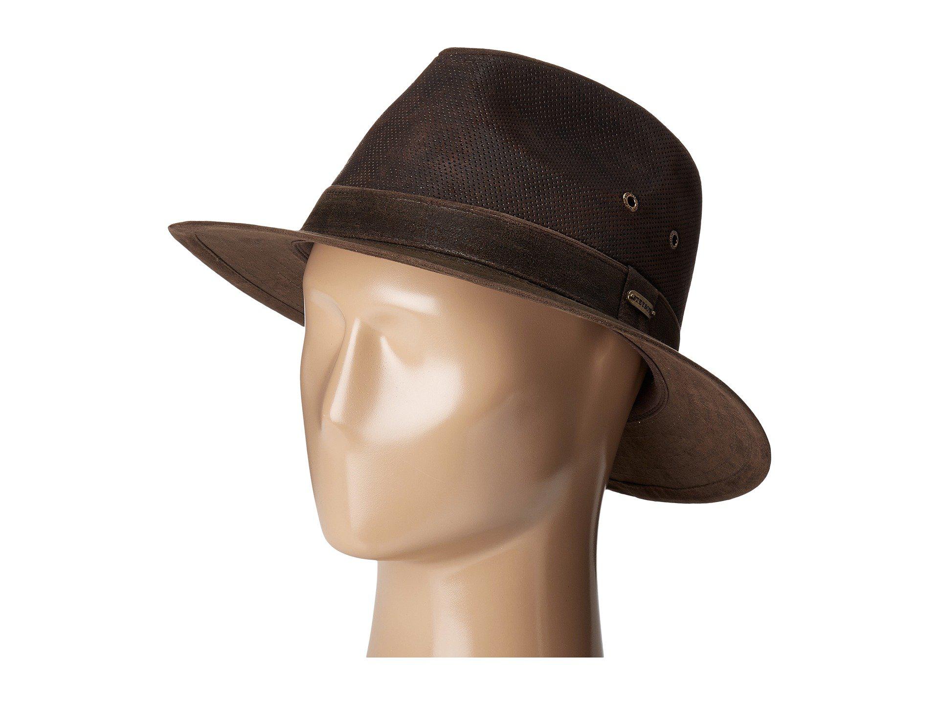 Lyst Stetson Weathered Leather Safari (brown) Traditional Hats in
