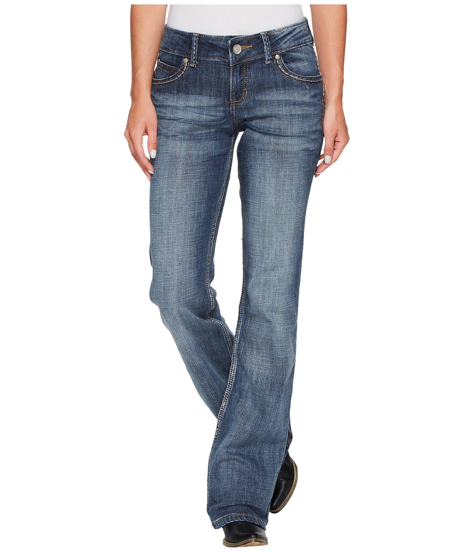 Lyst - Wrangler Retro Sadie Low Rise (mid Wash) Women's Jeans in Blue