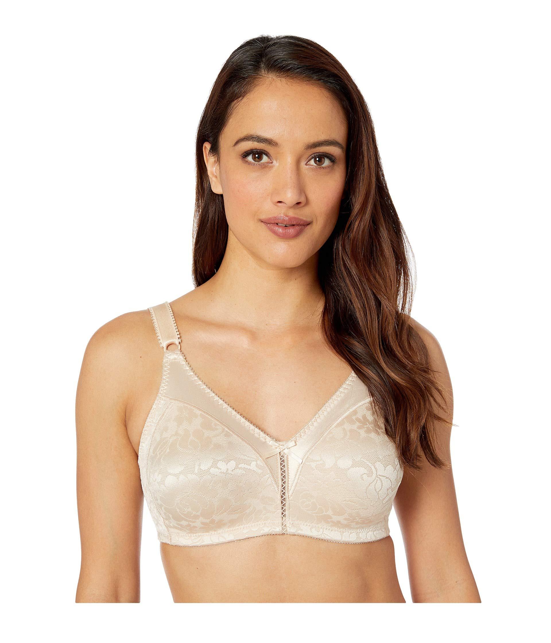 Bali Double Support Lace Wireless Spa Closure Bra In Soft Taupe   Bali Taupe Double Support Lace Wireless Spa Closure Bra 