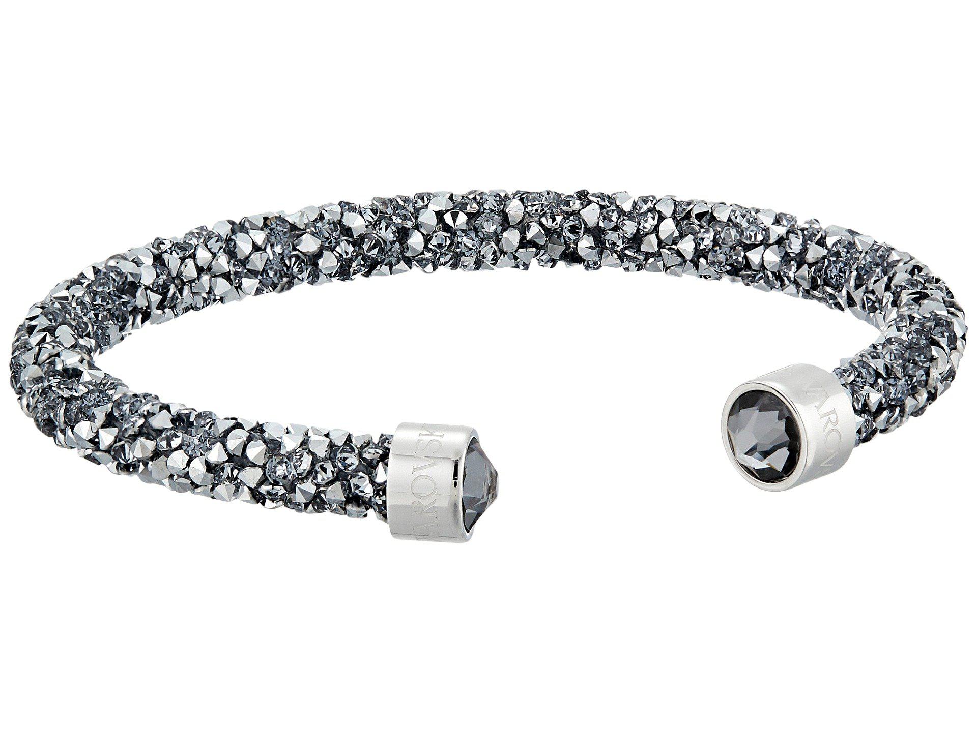 Lyst - Swarovski Crystaldust Cuff Bracelet (grey) Bracelet in Gray