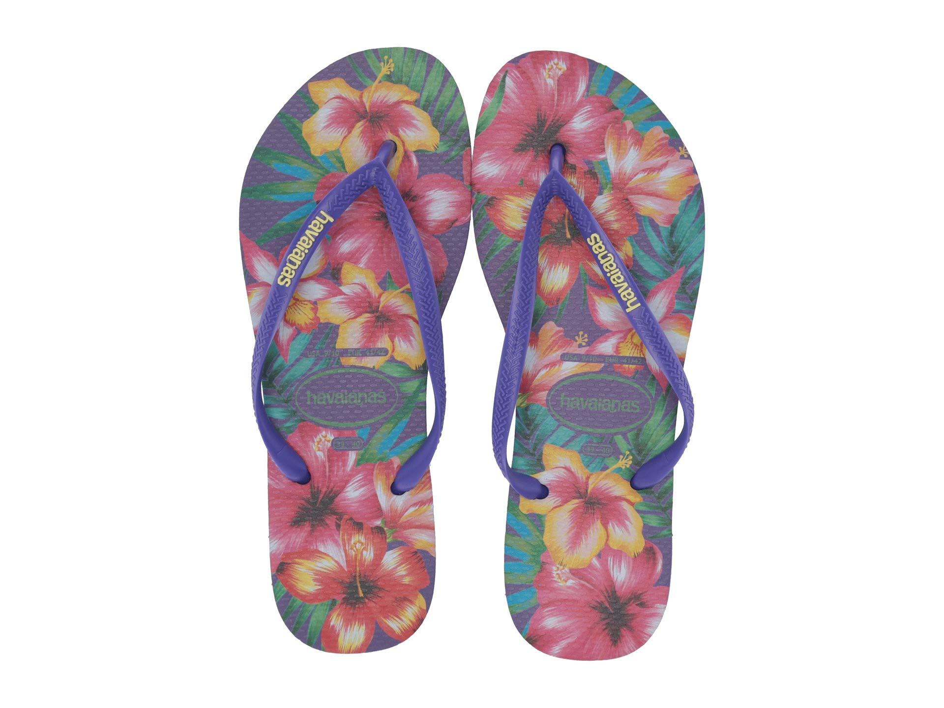 Havaianas Slim Hibisco Sandal in Purple - Lyst