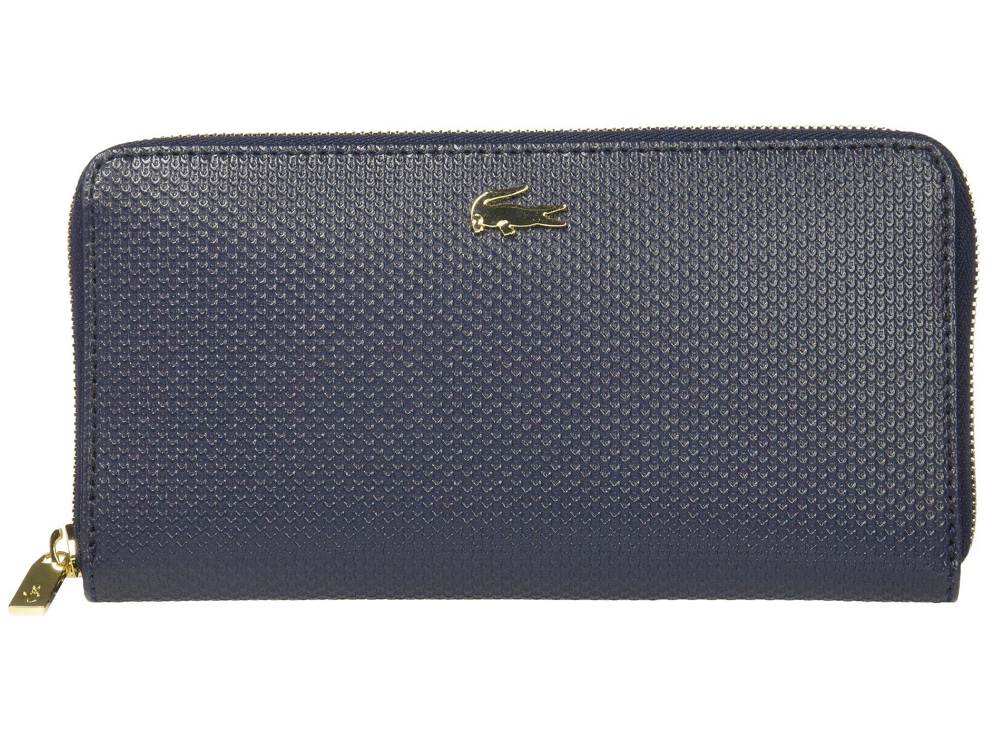 Lyst Lacoste Chantaco Large Zip Wallet Peacoat 1 Handbags View Fullscreen