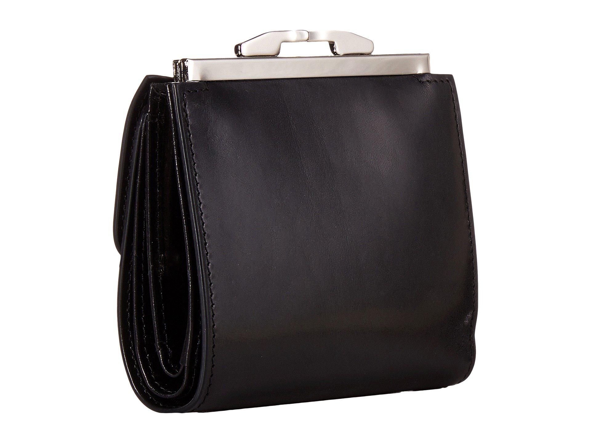 Lyst Bosca Old Leather 4 French Purse Black Handbags In View Fullscreen