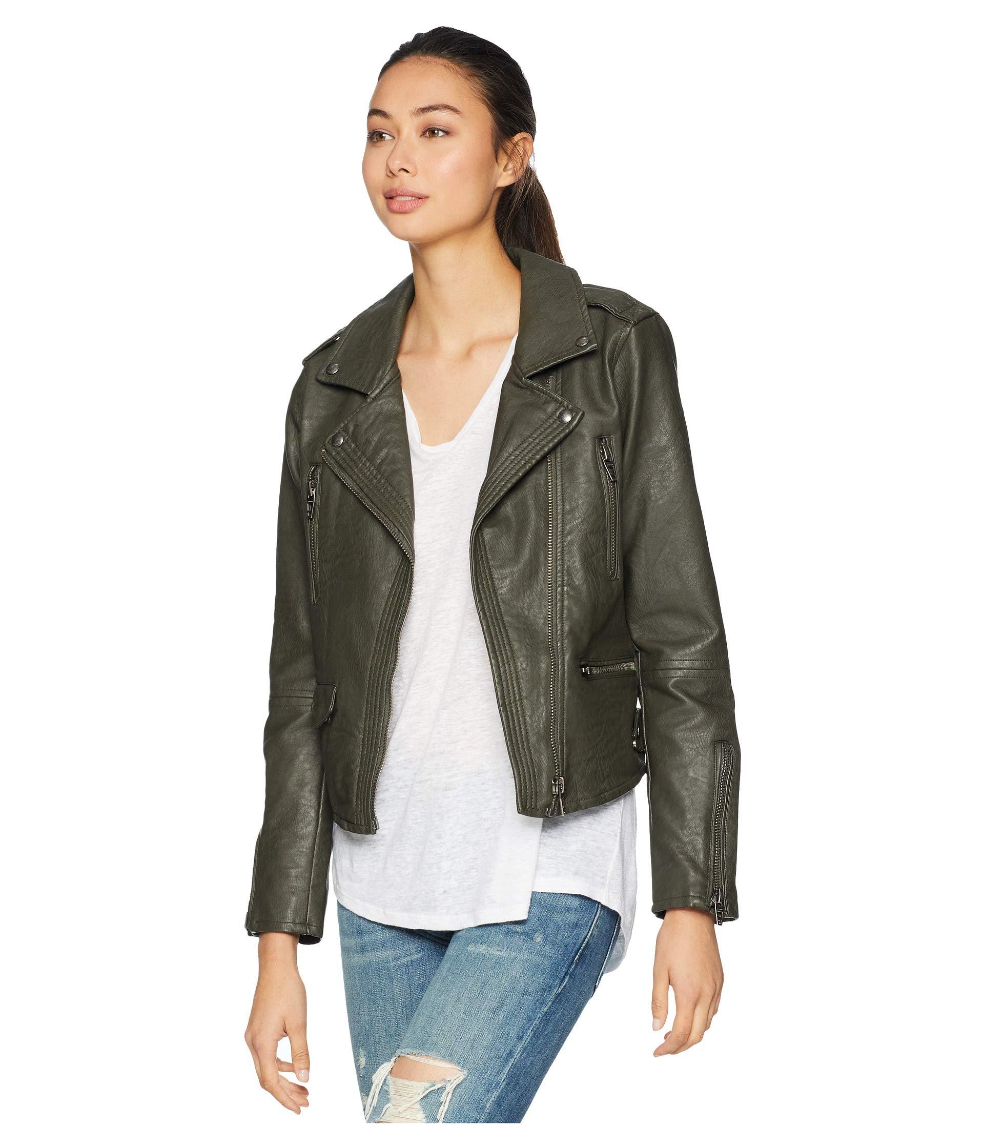Lyst Blank Nyc Vegan Leather Moto Jacket In Marry Jane Lyst Blank Nyc Vegan Leather Moto Jacket In Marry Jane Women S Coat Green