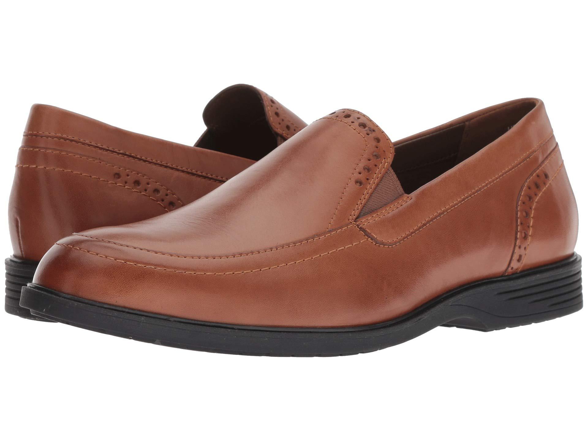Hush Puppies Leather Shepsky Slip-on in Dark Tan Leather (Brown) for ...