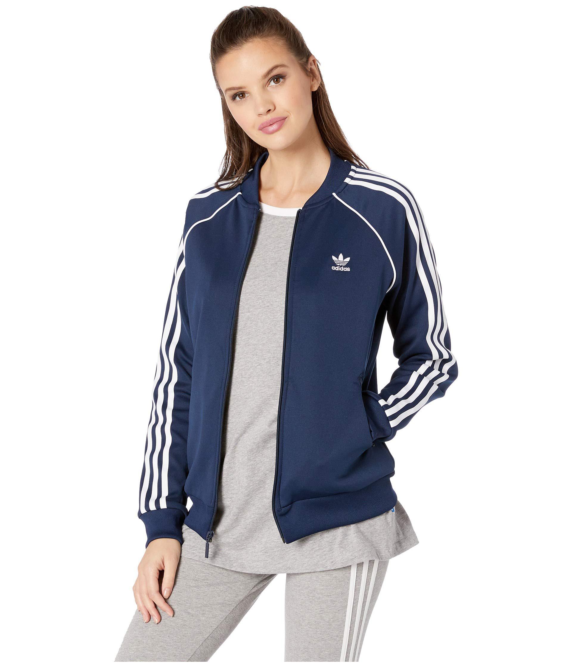 adidas sst track jacket women's red