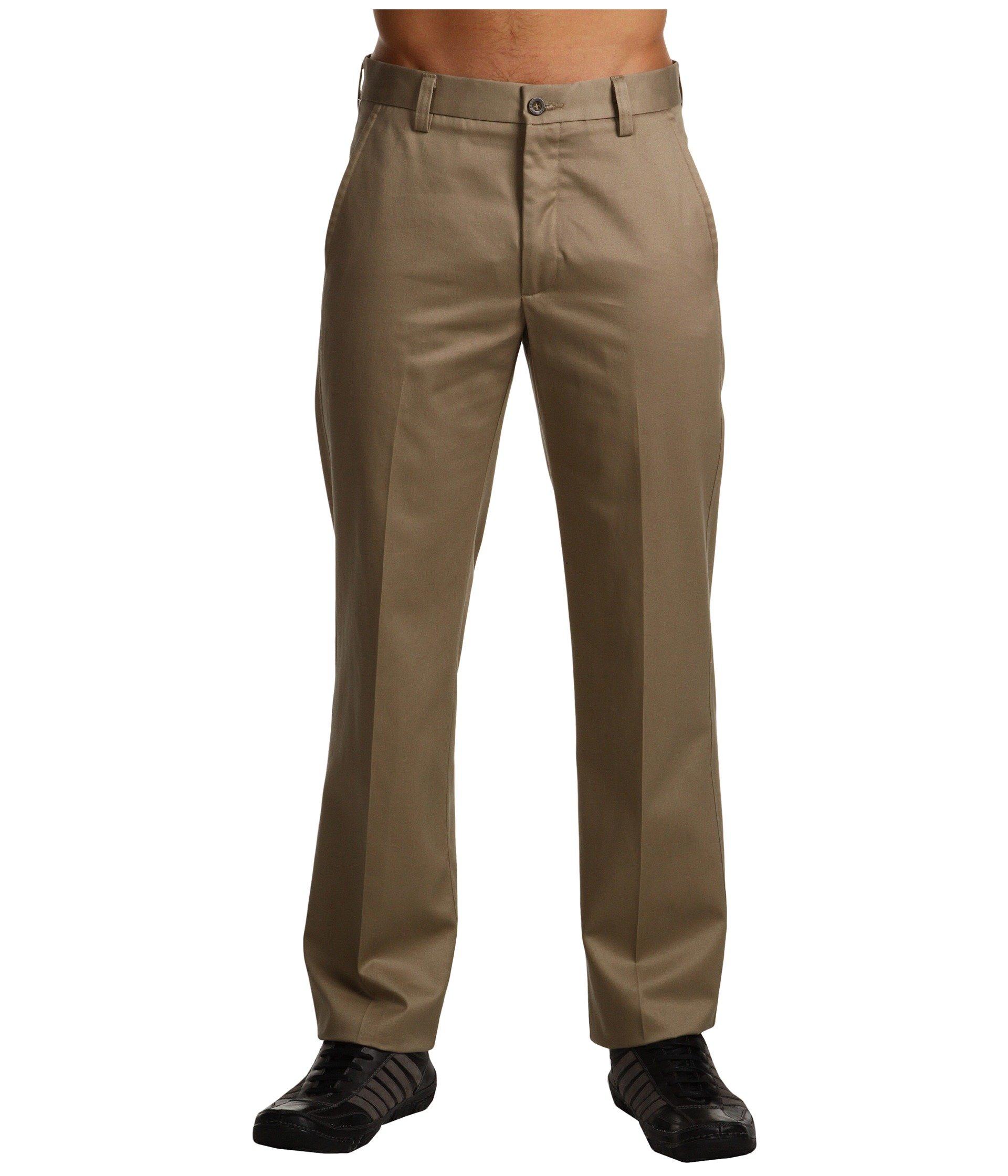 Dockers Signature Khaki D1 Slim Fit Flat Front in Brown for Men - Lyst
