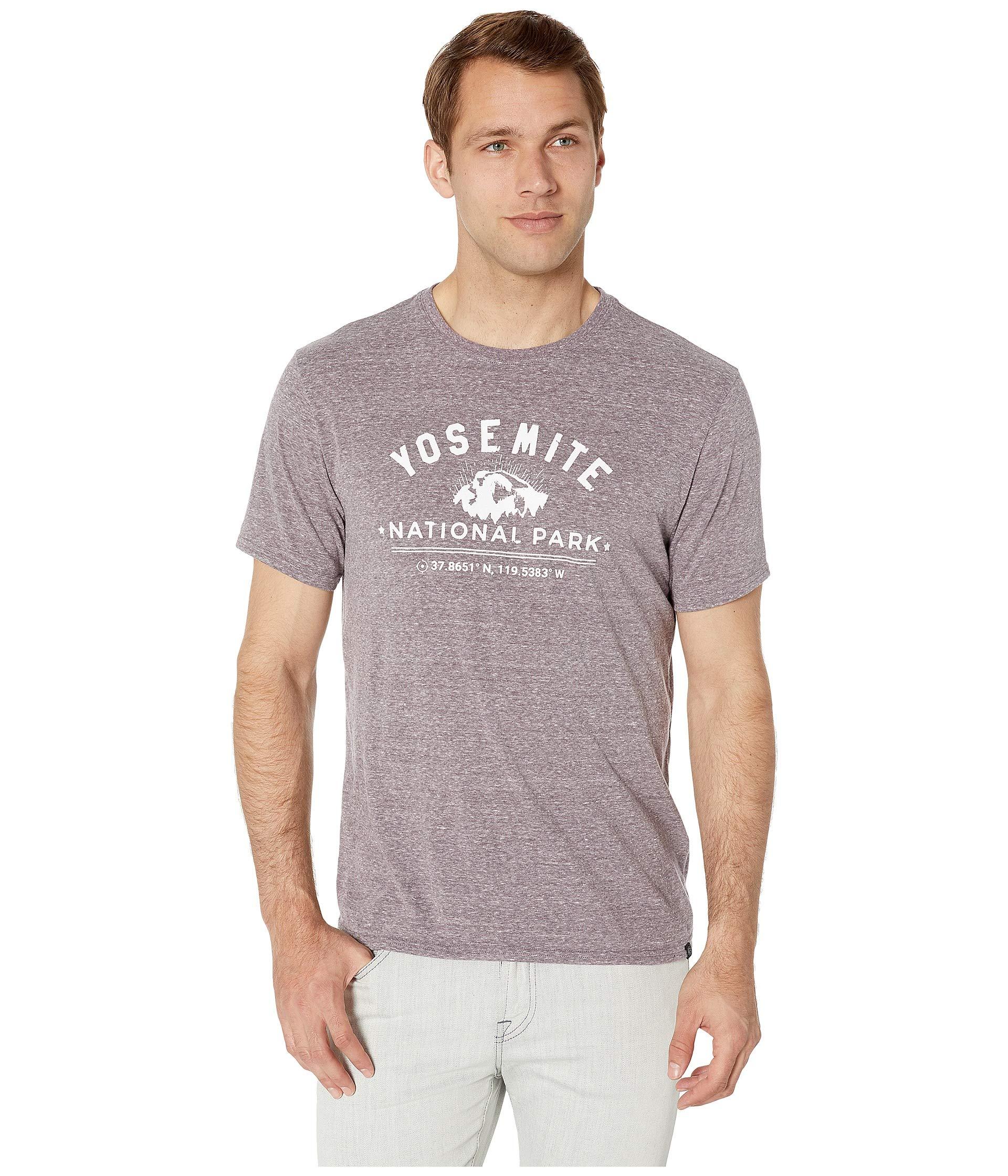 Threads For Thought Synthetic Yosemite Graphic Tee (dark Plum) Men's ...