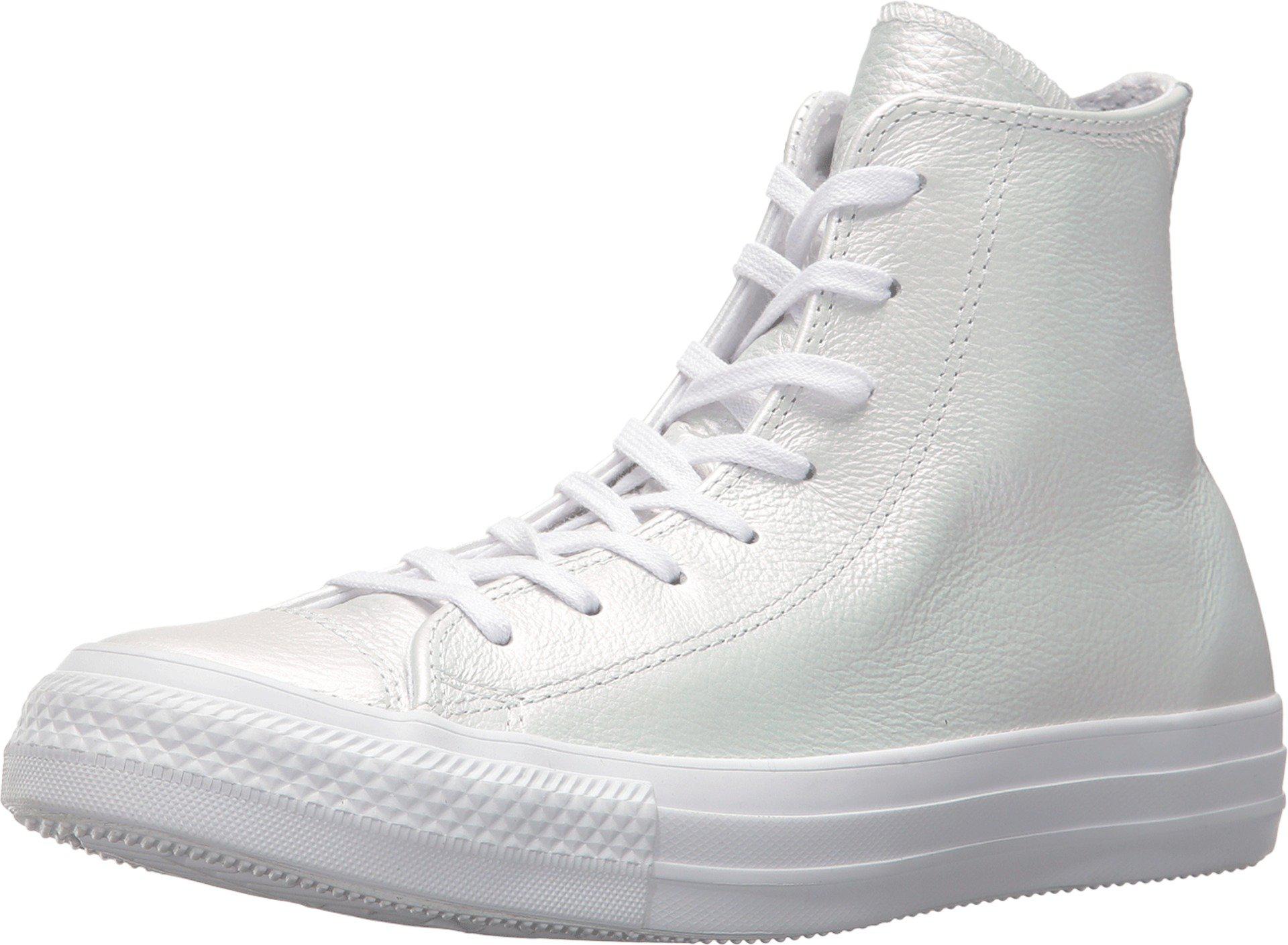 Converse Chuck Taylor® All Star® Iridescent Leather Hi in White - Lyst