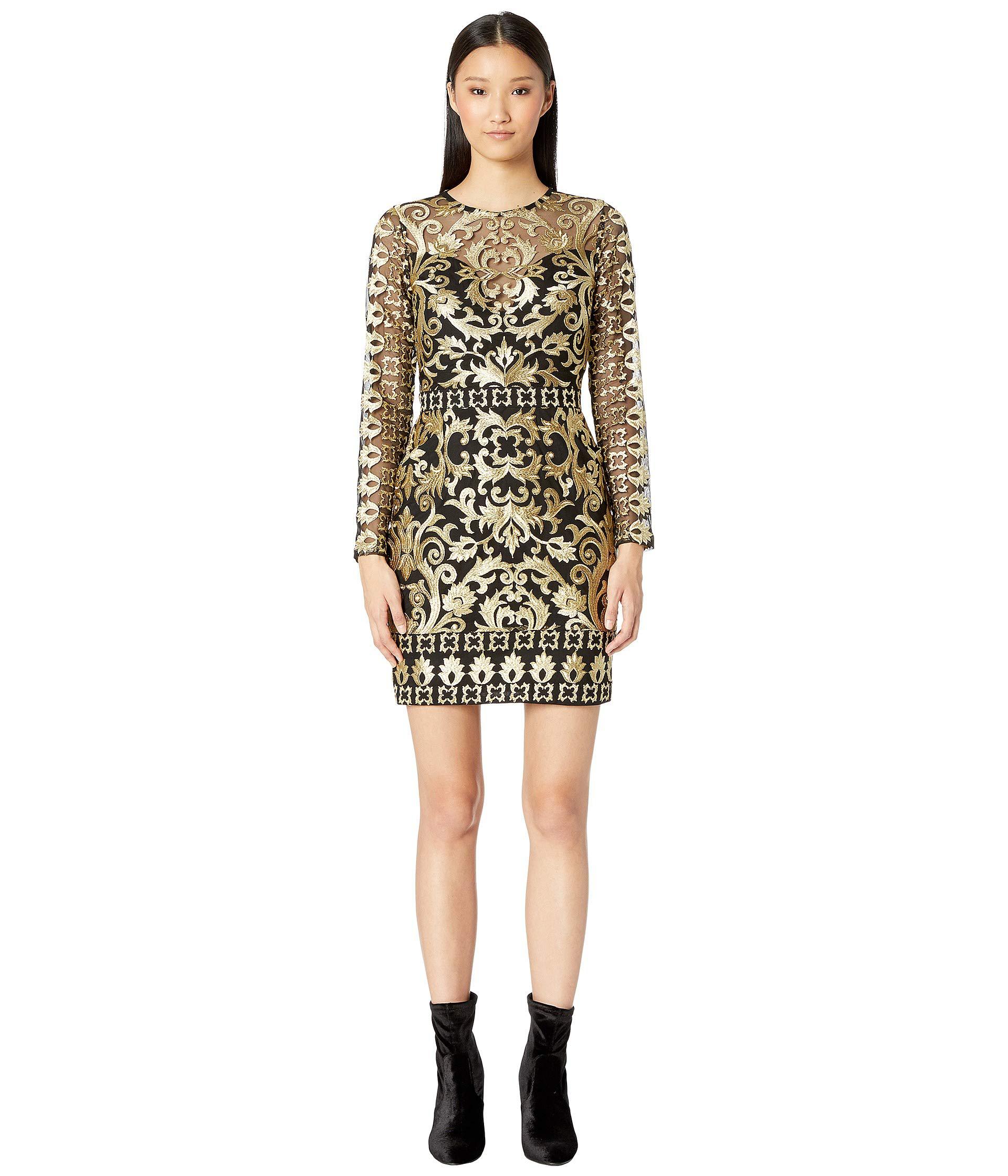 Long Sleeve Illusion Dress
