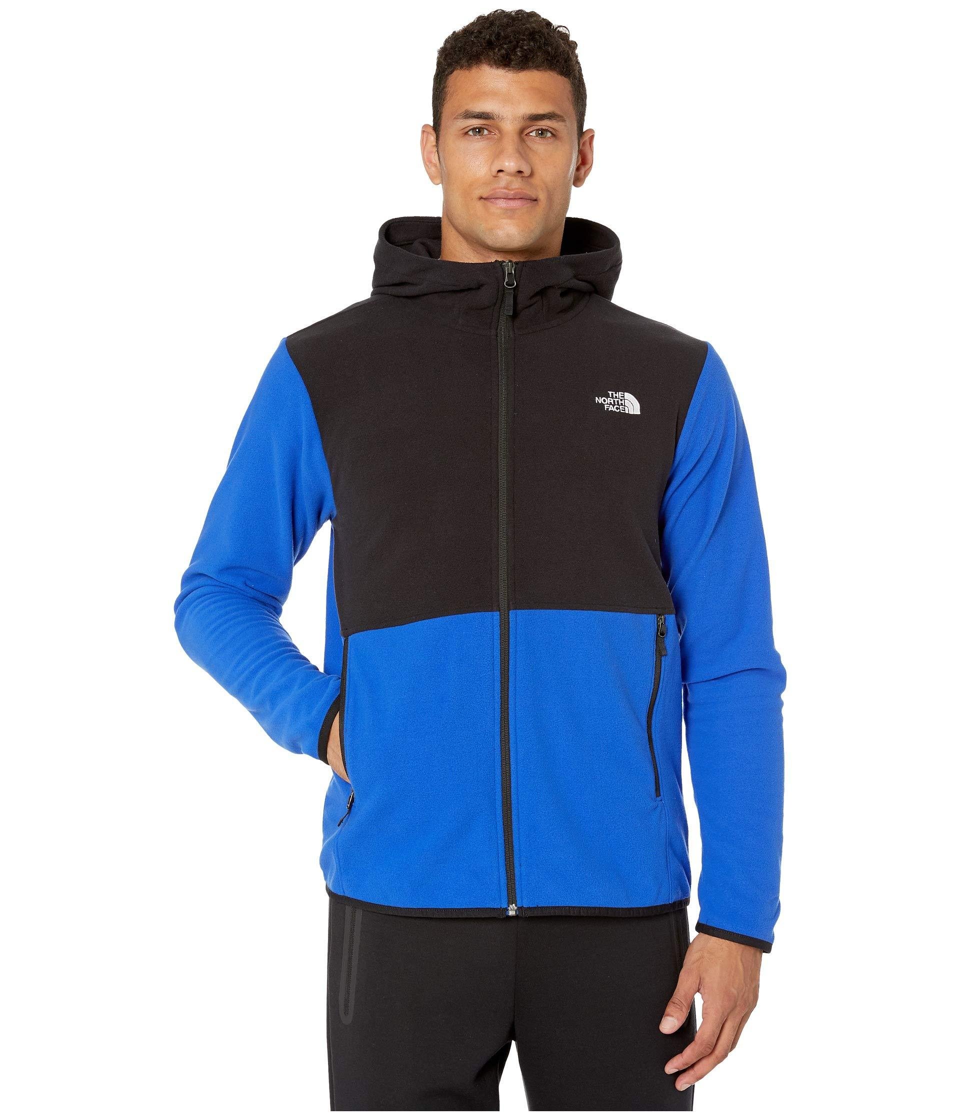 The North Face Fleece Tka Glacier Full Zip Hoodie in Blue for Men - Lyst