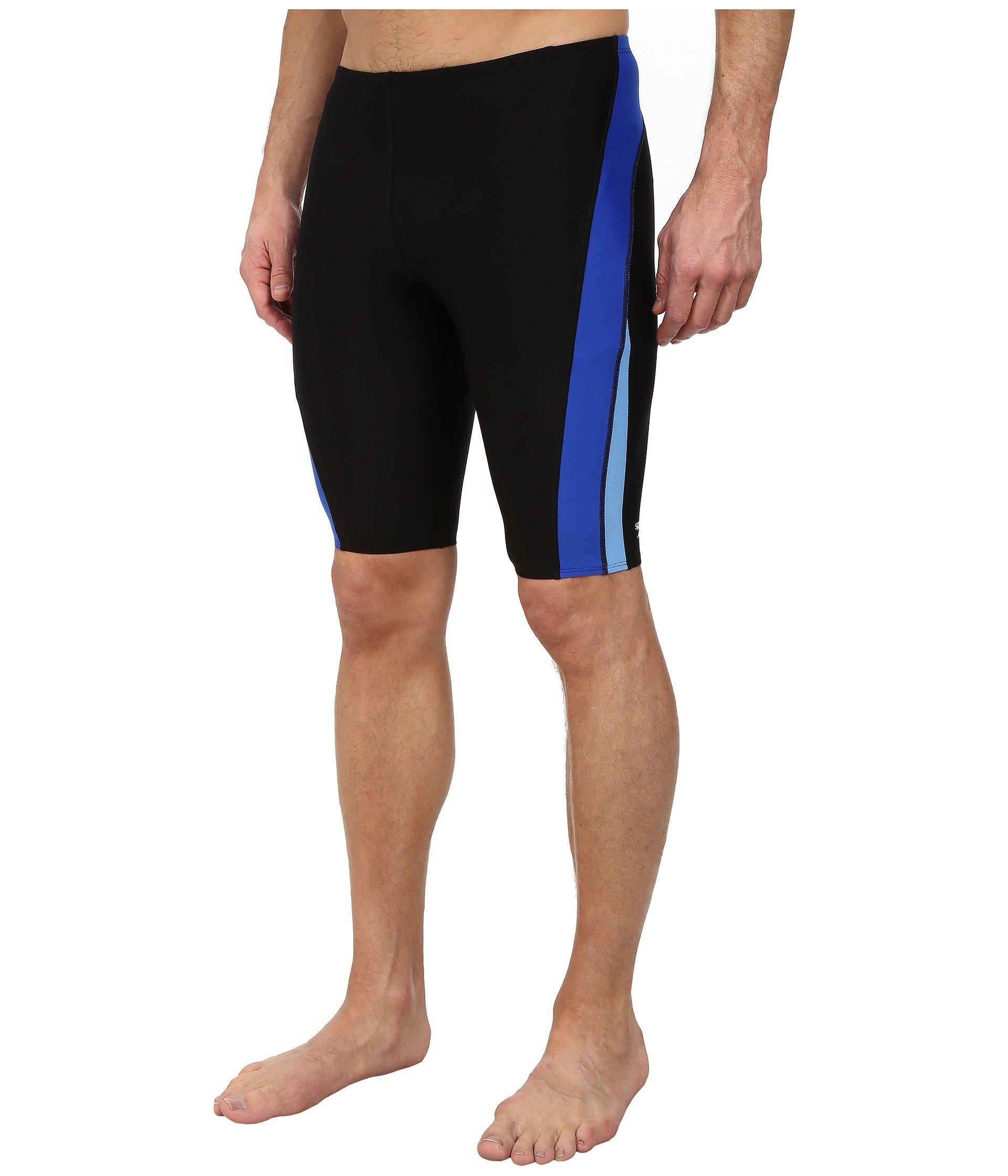 Lyst Speedo Launch Splice Jammer (black/blue) Men's Swimwear in Black