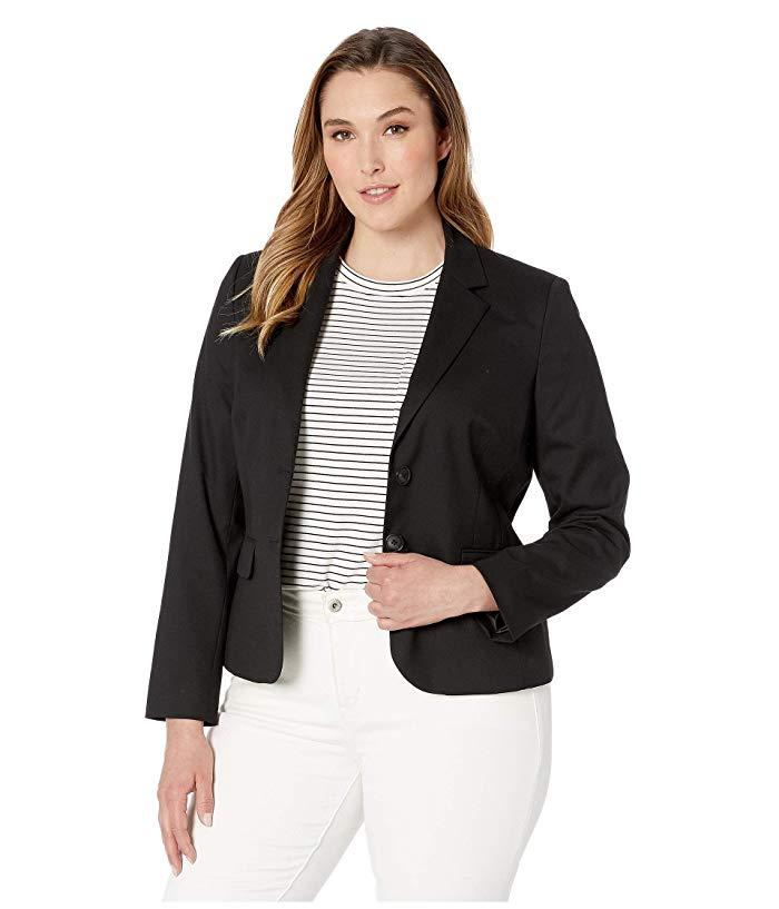 Jones New York Washable Suiting Two-button Jacket in Black - Lyst