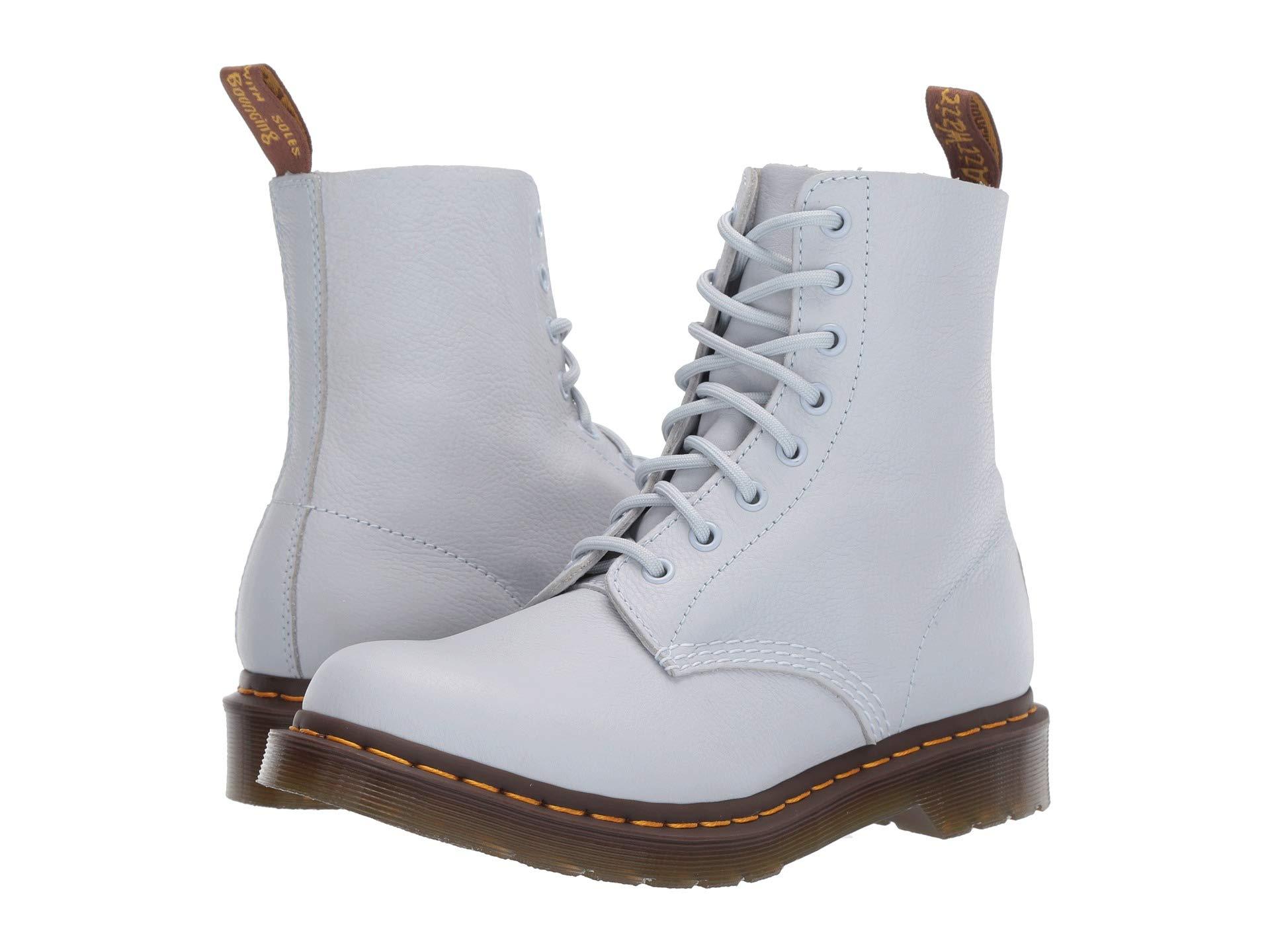 Dr. Martens 1460 Pascal Virginia (pastel Yellow) Women's Boots in Blue ...