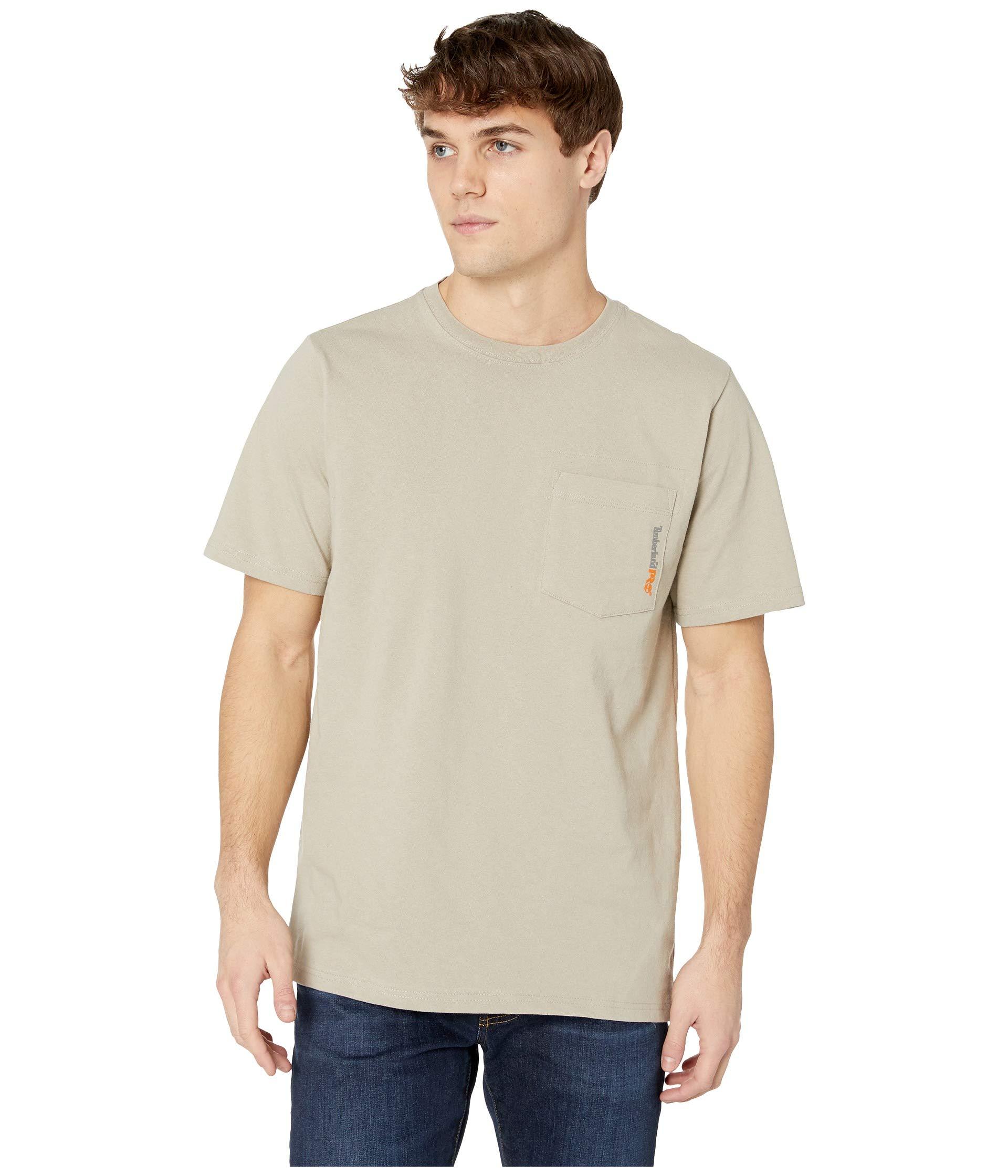 Timberland Base Plate Blended Short Sleeve T-shirt in Natural for Men ...