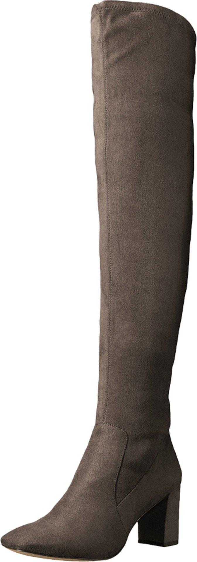 Nine West Gray Xperian NEW NINE WEST XPERIAN Navy Blue Micro Suede Overknee Over