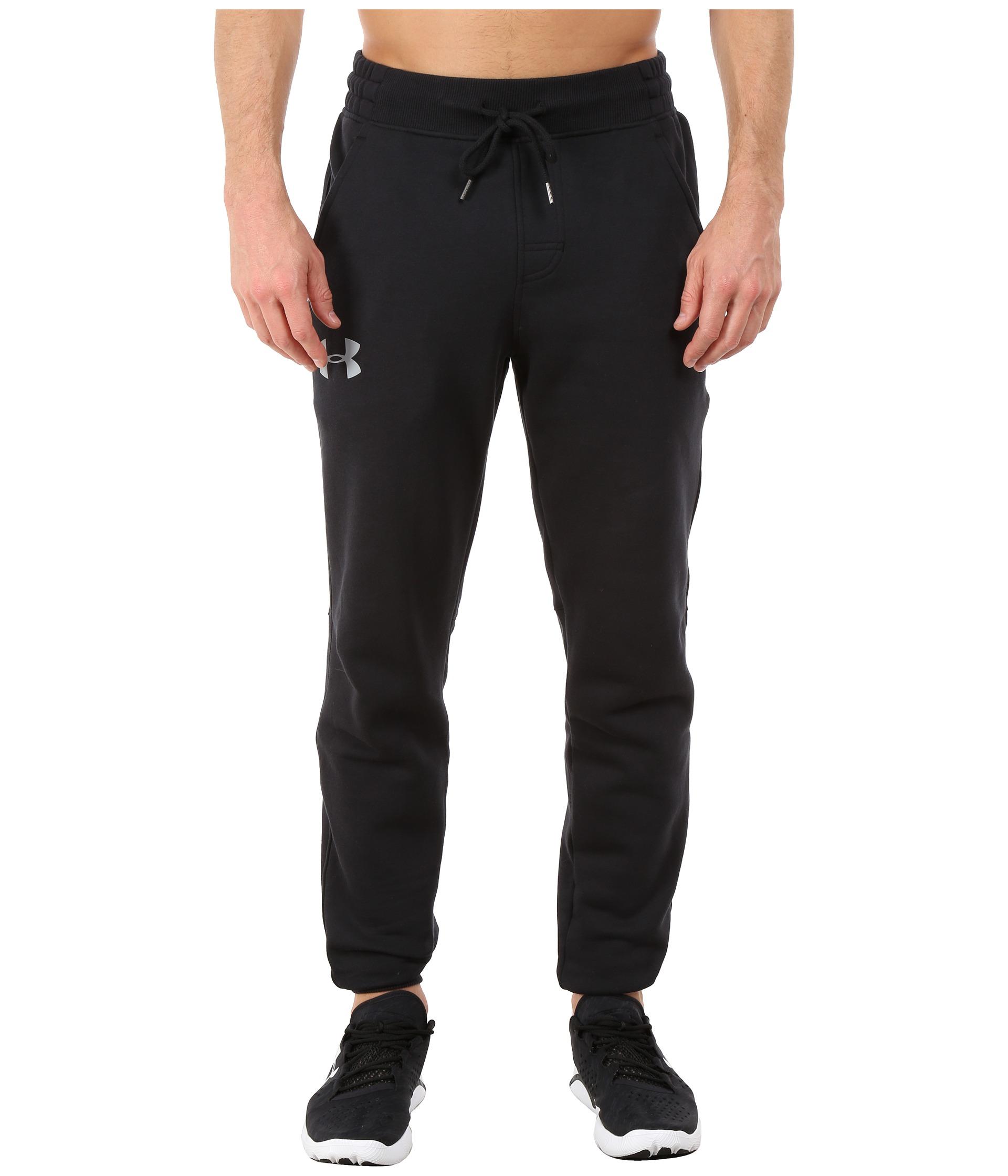 Under armour Rival Cotton Jogger in Black for Men | Lyst